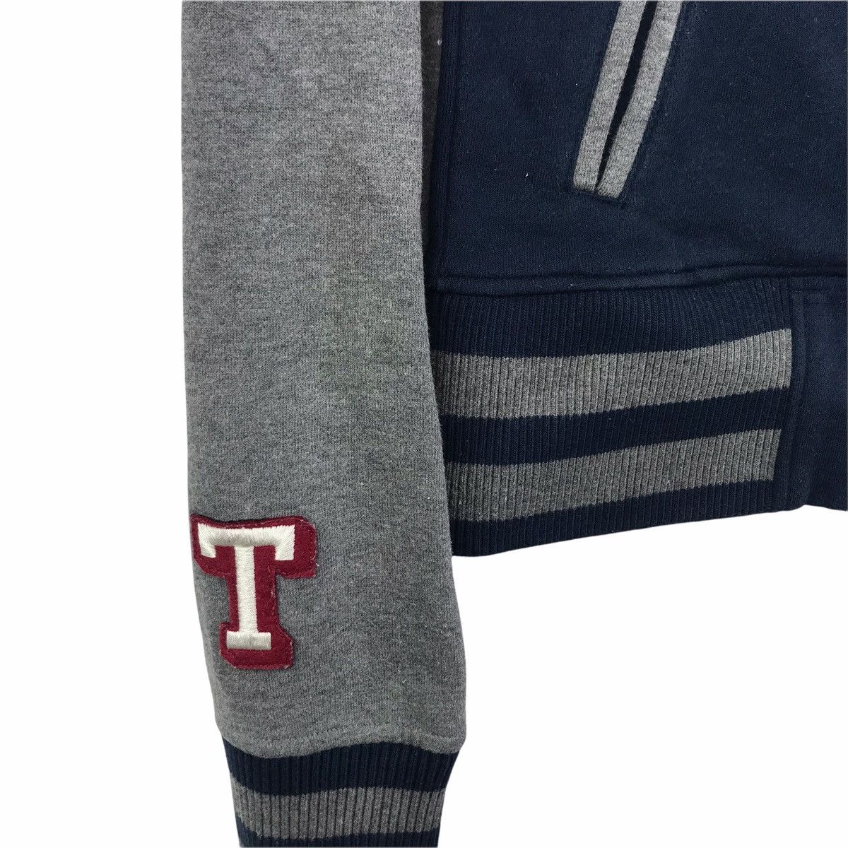 Vintage TOMMY GIRL Hilfiger Grey Cotton Varsity Sweater Size US XS / EU 42 / 0 - 6 Thumbnail