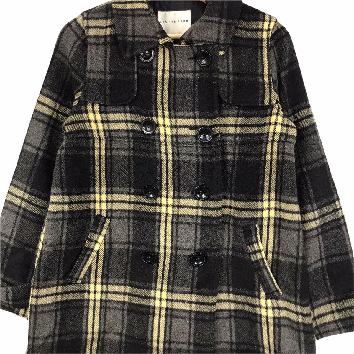 LOWRYS FARM LOWRYS FARM Japanese Brand Tartan Wool Pea Coat Size US L / EU 52-54 / 3 - 5 Thumbnail