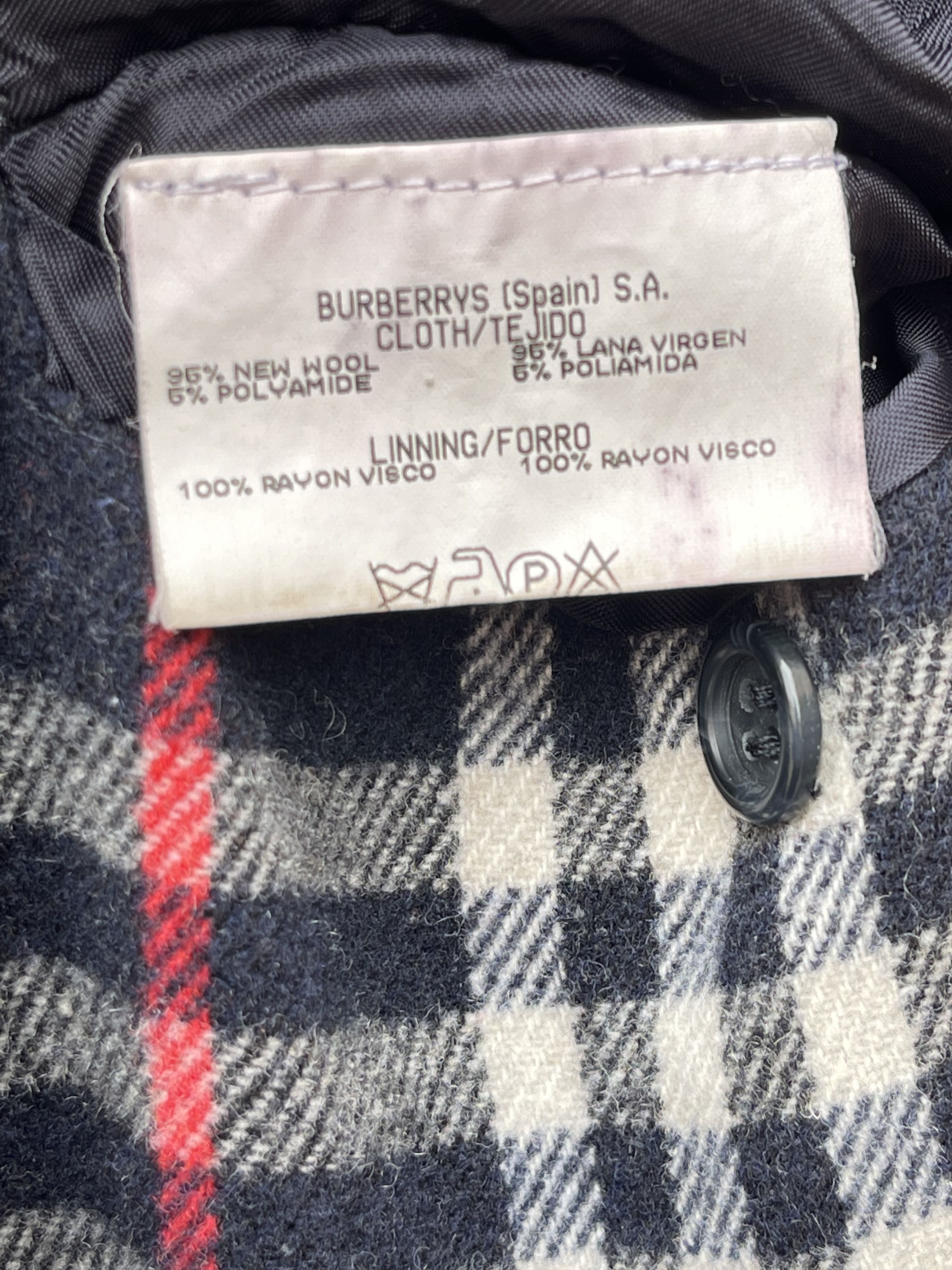 Burberry 🔥 coat jacket wool Burberry novacheck navy size M Size US M / EU 48-50 / 2 - 10 Thumbnail