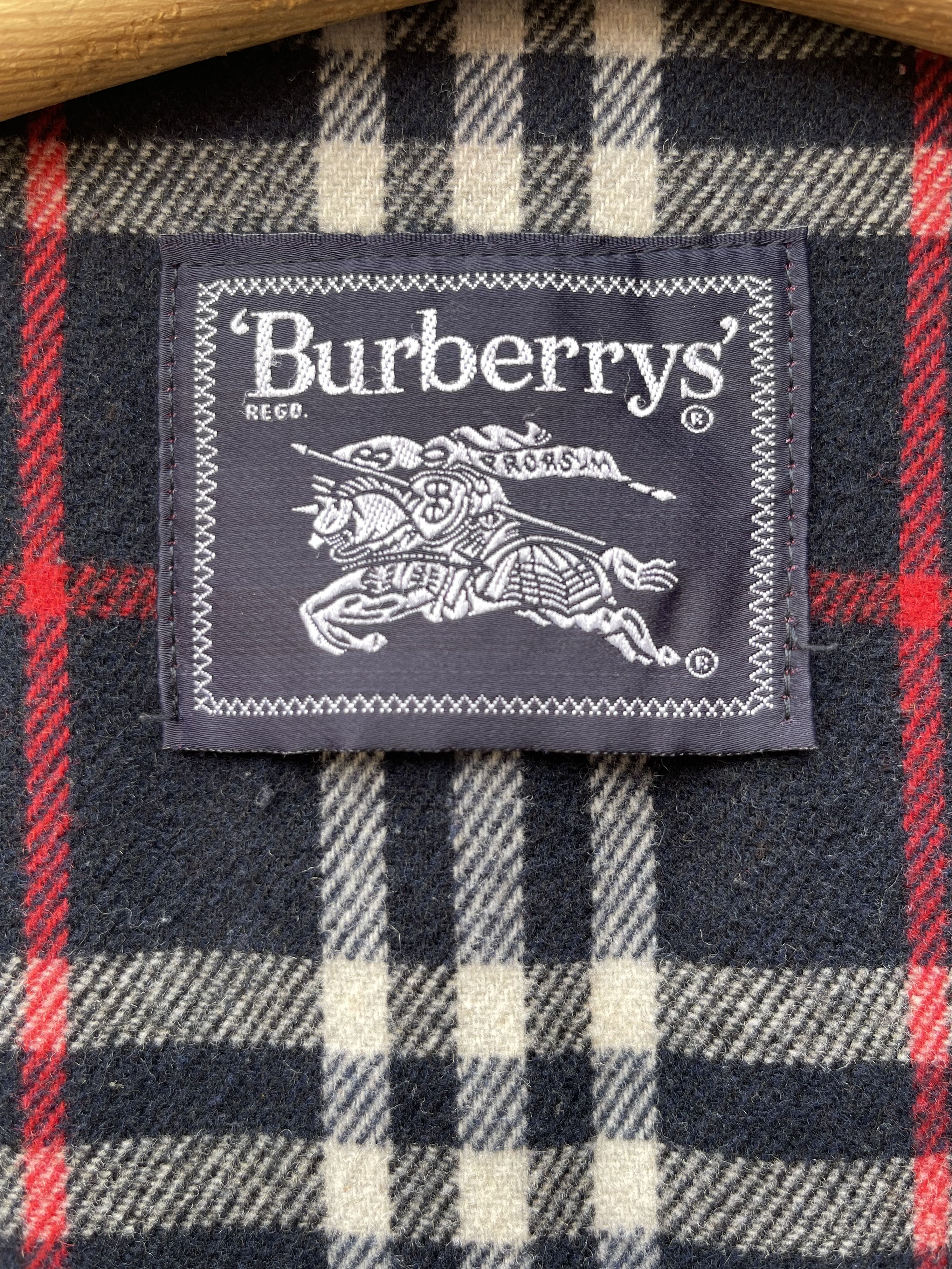 Burberry 🔥 coat jacket wool Burberry novacheck navy size M Size US M / EU 48-50 / 2 - 9 Thumbnail