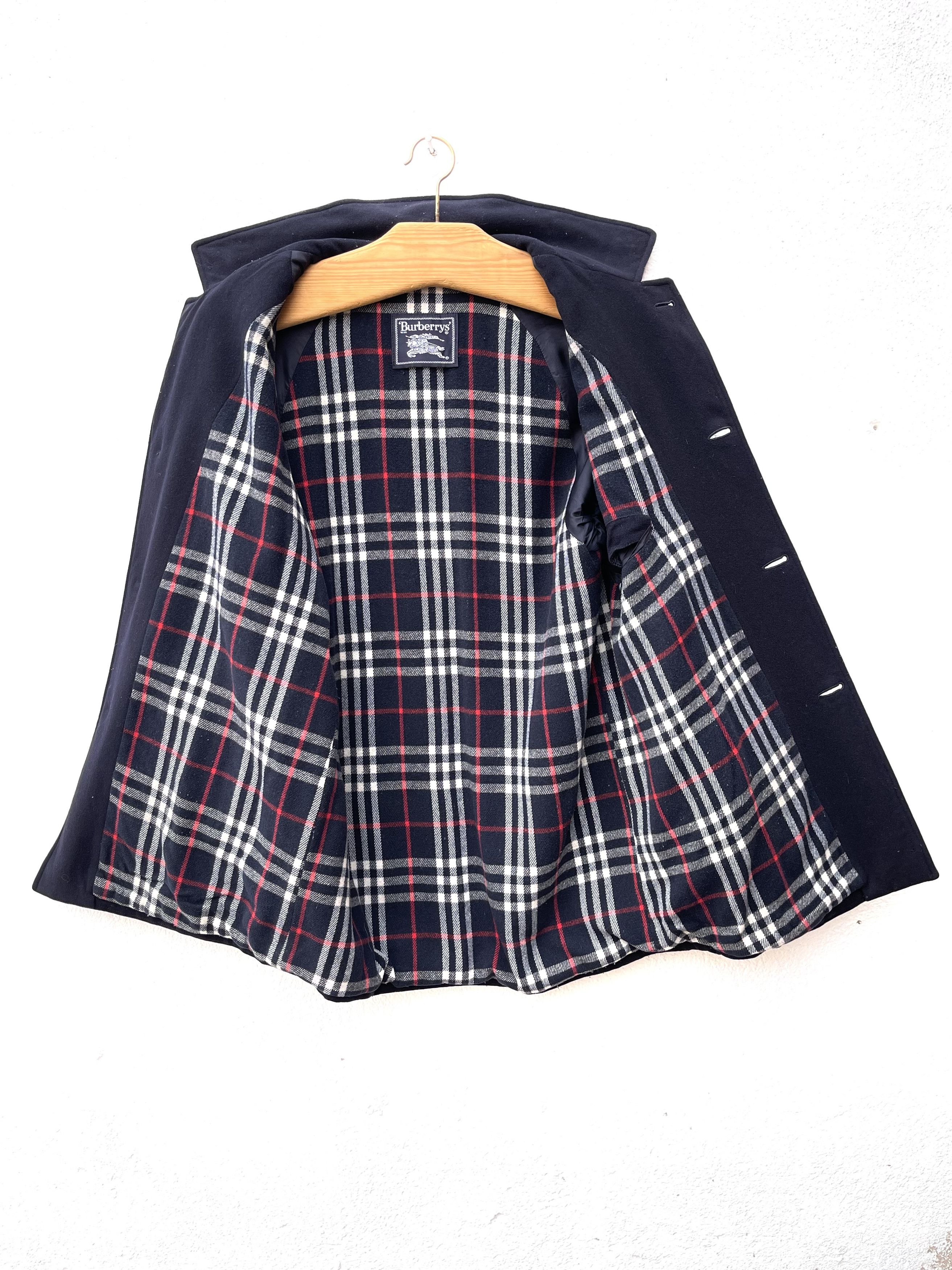 Burberry 🔥 coat jacket wool Burberry novacheck navy size M Size US M / EU 48-50 / 2 - 6 Thumbnail