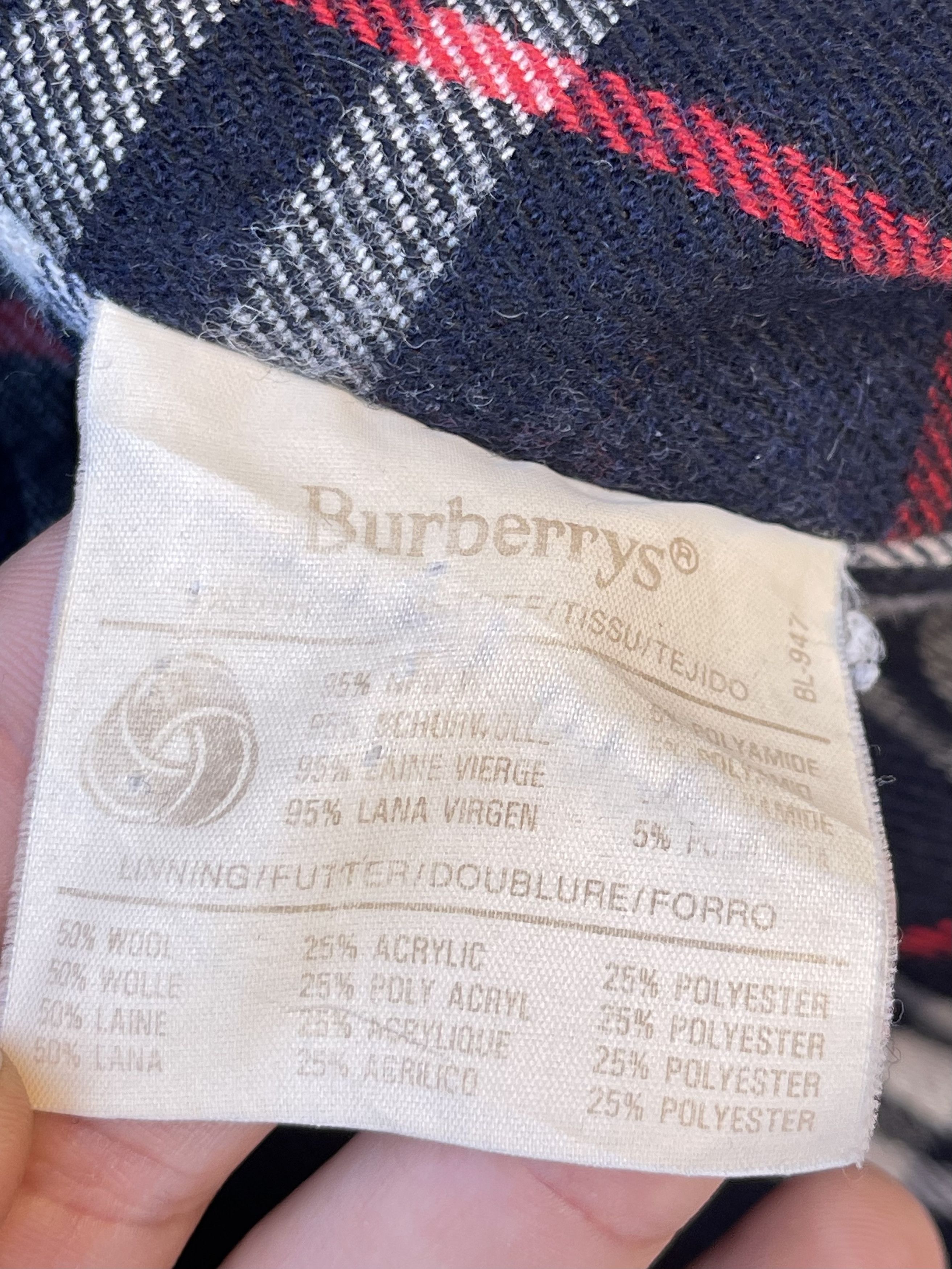 Burberry 🔥 Burberry rare vintage wool coat jacket size L Size US L / EU 52-54 / 3 - 13 Thumbnail
