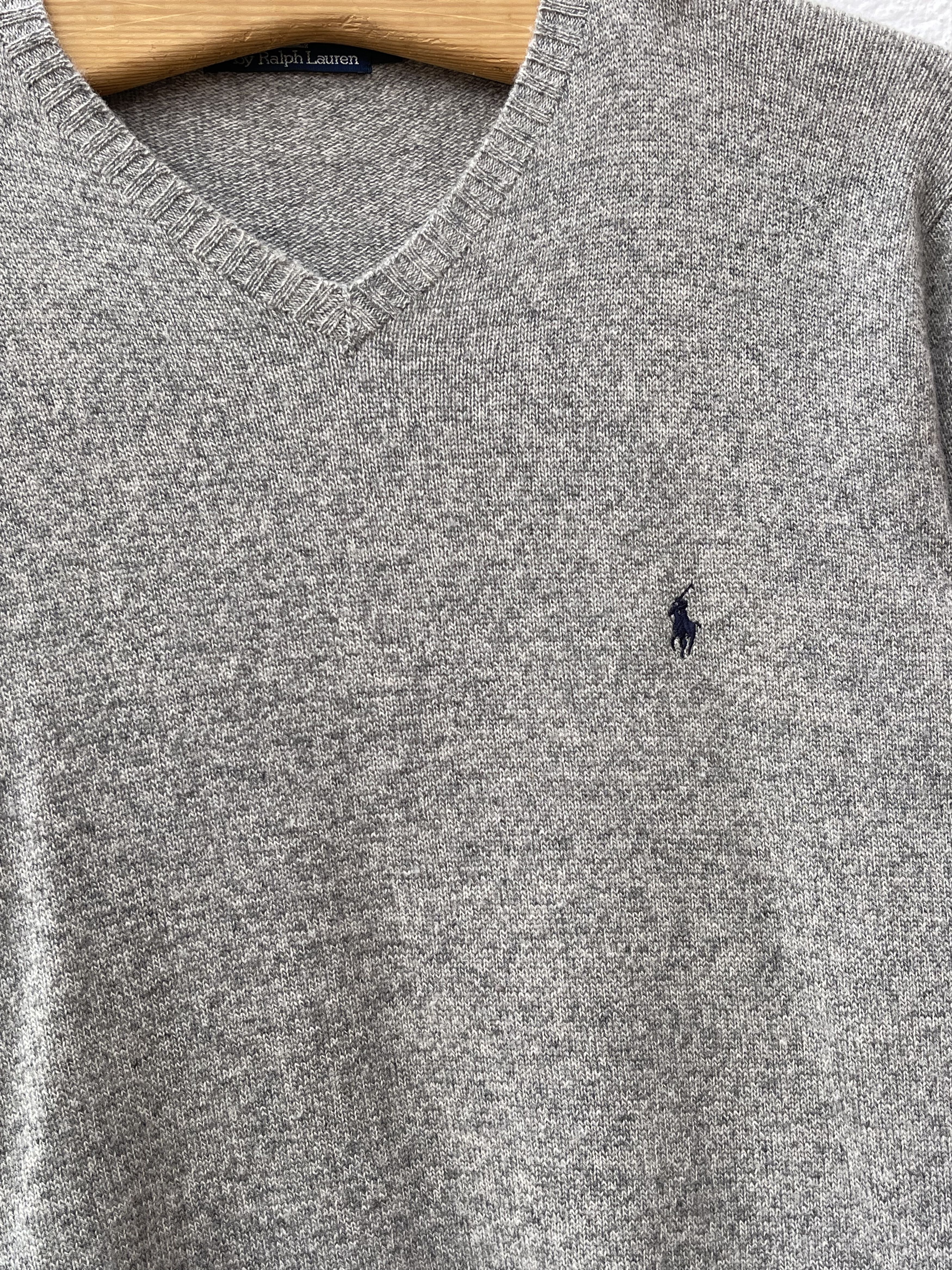 Polo Ralph Lauren 🔥polo Ralph Lauren sweater vneck wool jumper Size US L / EU 52-54 / 3 - 2 Thumbnail