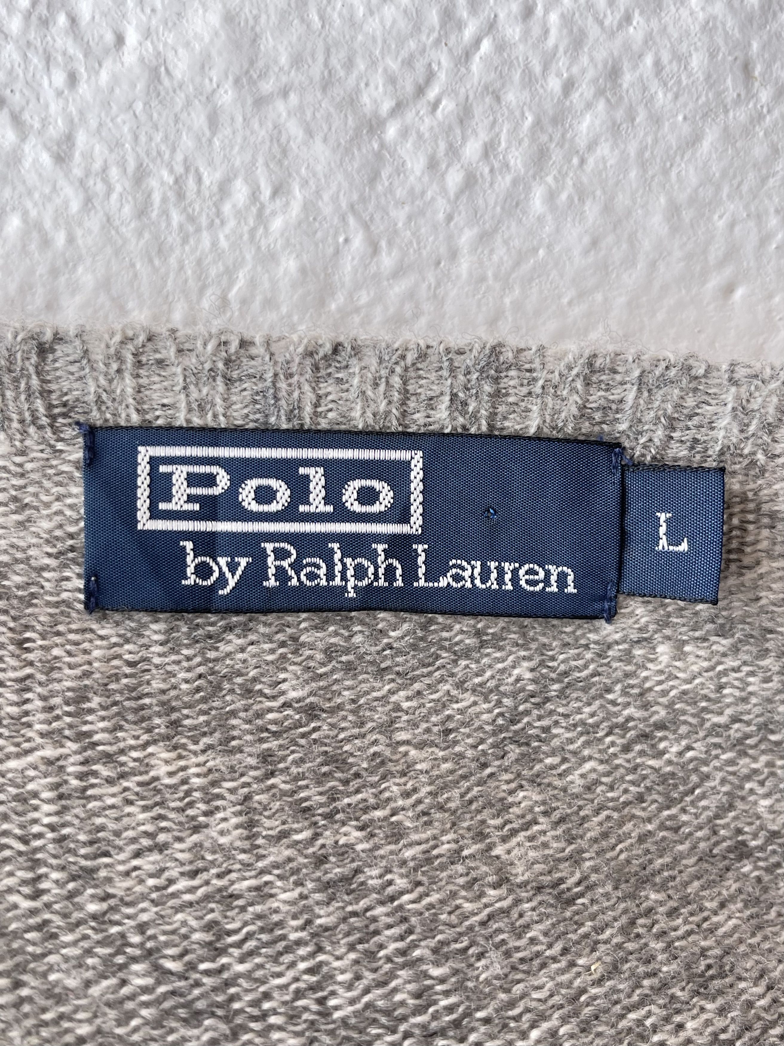 Polo Ralph Lauren 🔥polo Ralph Lauren sweater vneck wool jumper Size US L / EU 52-54 / 3 - 6 Thumbnail