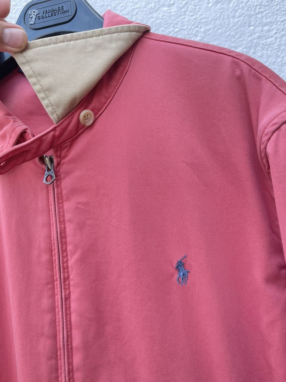 Polo Ralph Lauren 🔥 pink salmon bomber jacket size L polo Ralph Lauren Size US L / EU 52-54 / 3 - 8 Thumbnail