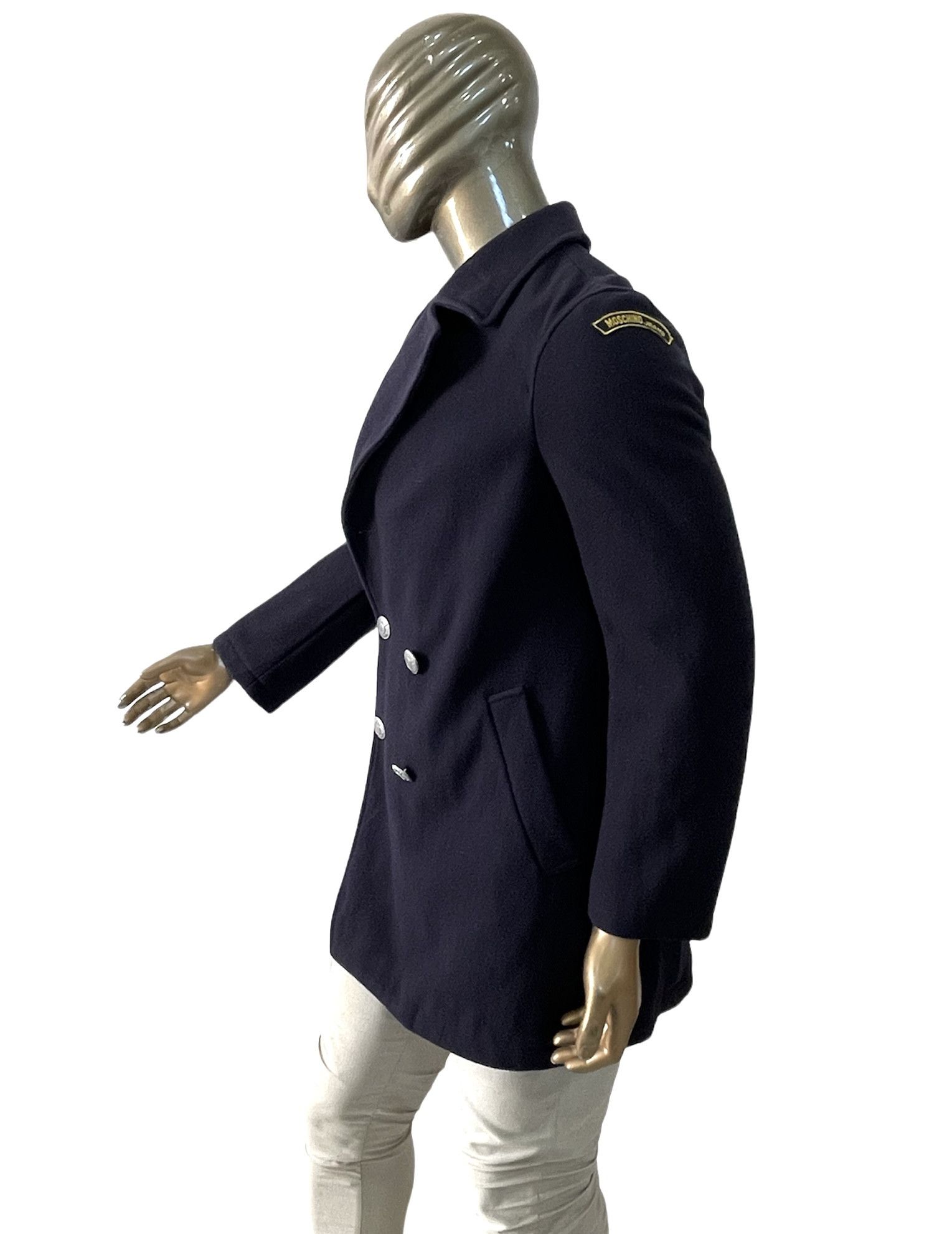 Moschino 🔥 Moschino slim double breasted coat jacket size M Size US M / EU 48-50 / 2 - 3 Thumbnail