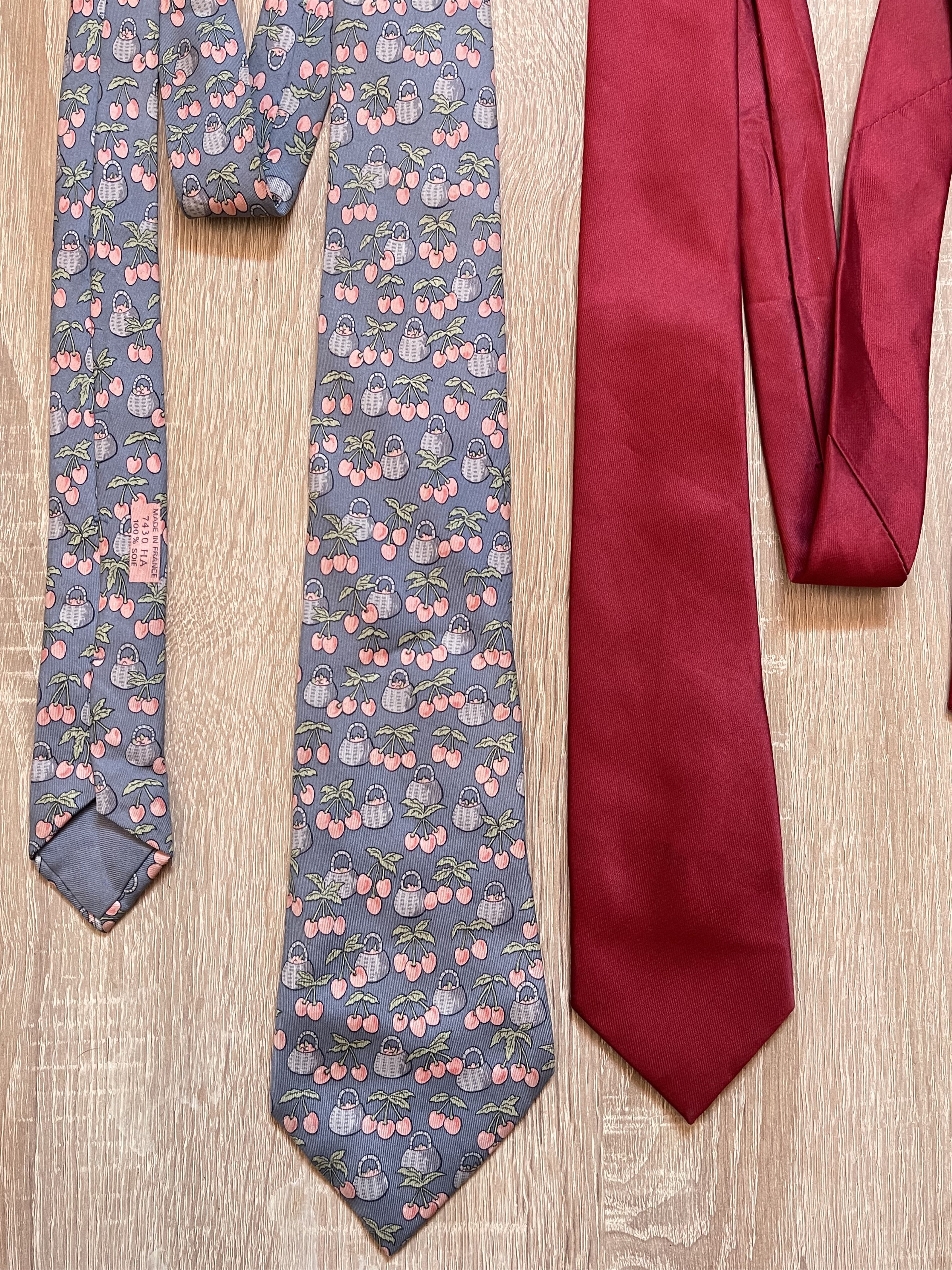🔥 2x silk ties Gucci and Hermes Gentlemen