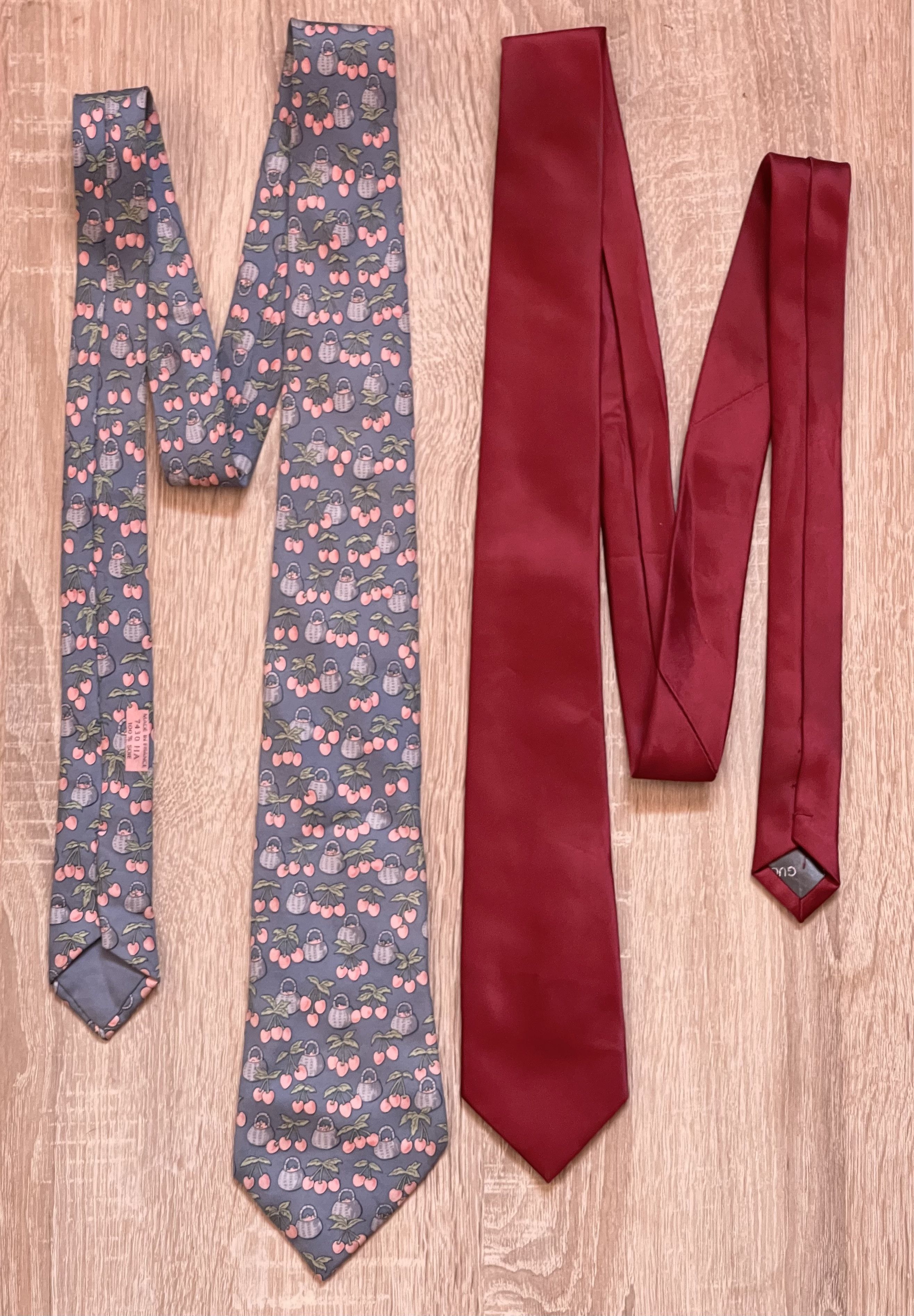 Gucci 🔥 2x silk ties Gucci and Hermes Gentlemen Size ONE SIZE - 3 Thumbnail