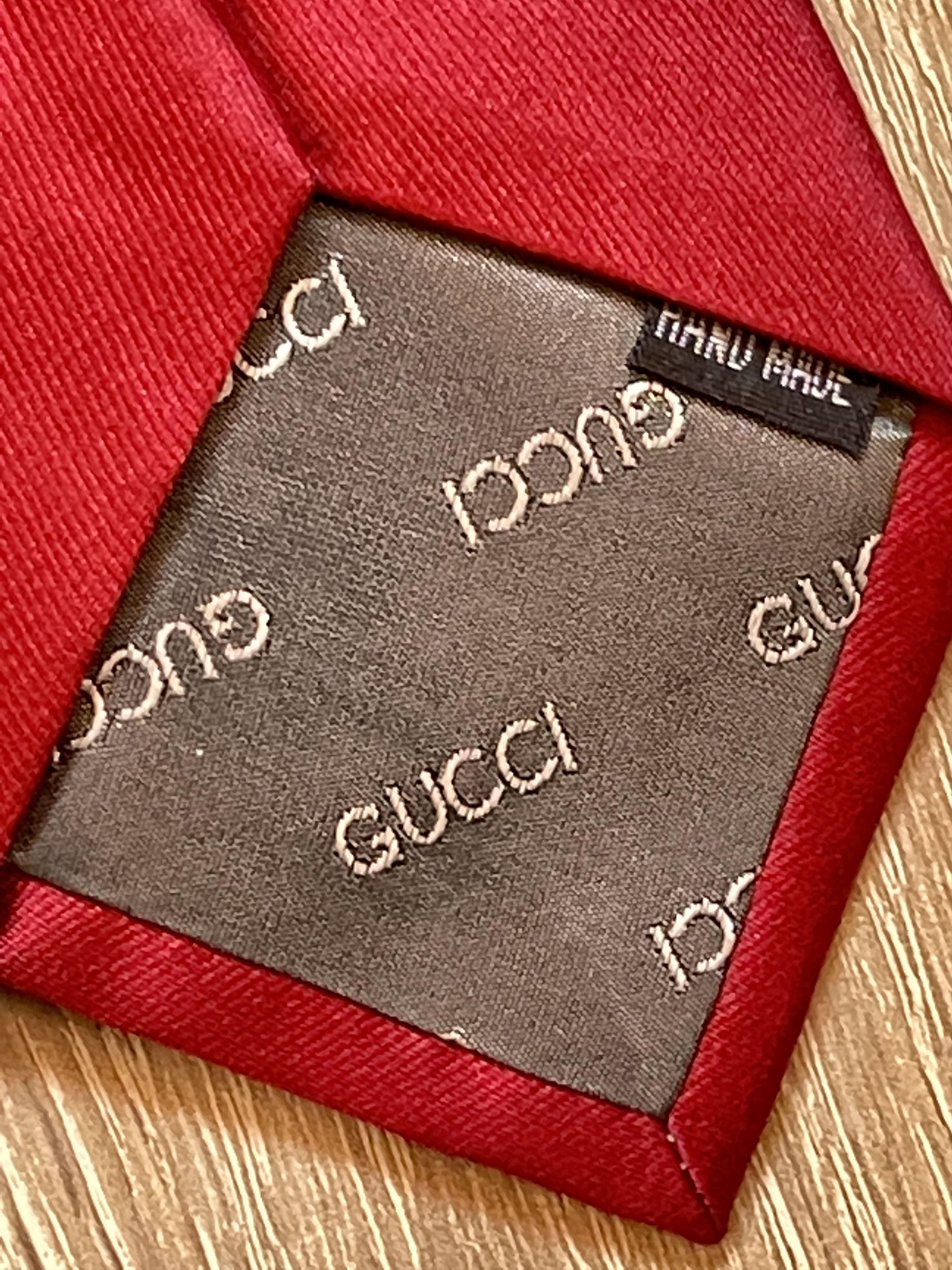 Gucci 🔥 2x silk ties Gucci and Hermes Gentlemen Size ONE SIZE - 8 Thumbnail