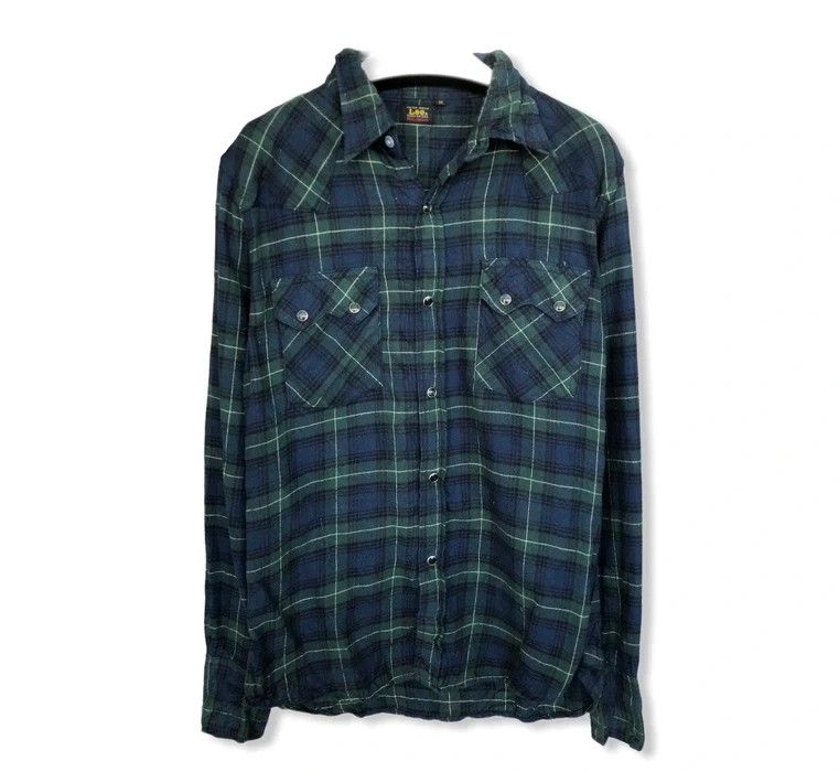 Lee Vintage Lee Plaid Tartan Flannel Shirt 👕 Size US M / EU 48-50 / 2 - 1 Thumbnail