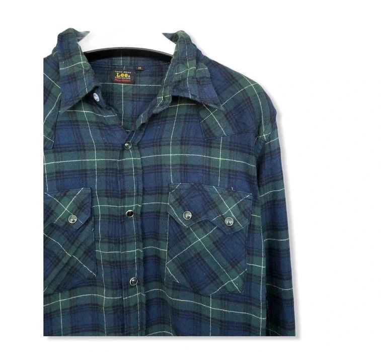 Lee Vintage Lee Plaid Tartan Flannel Shirt 👕 Size US M / EU 48-50 / 2 - 2 Thumbnail