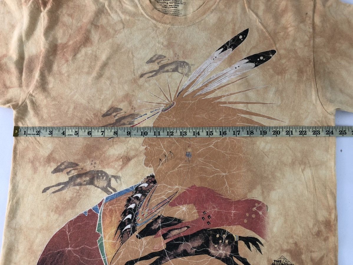 The Mountain × Vintage The Mountain 2001 Gina Grey Red Indians Tye Dyed Tee Size US XL / EU 56 / 4 - 7 Thumbnail