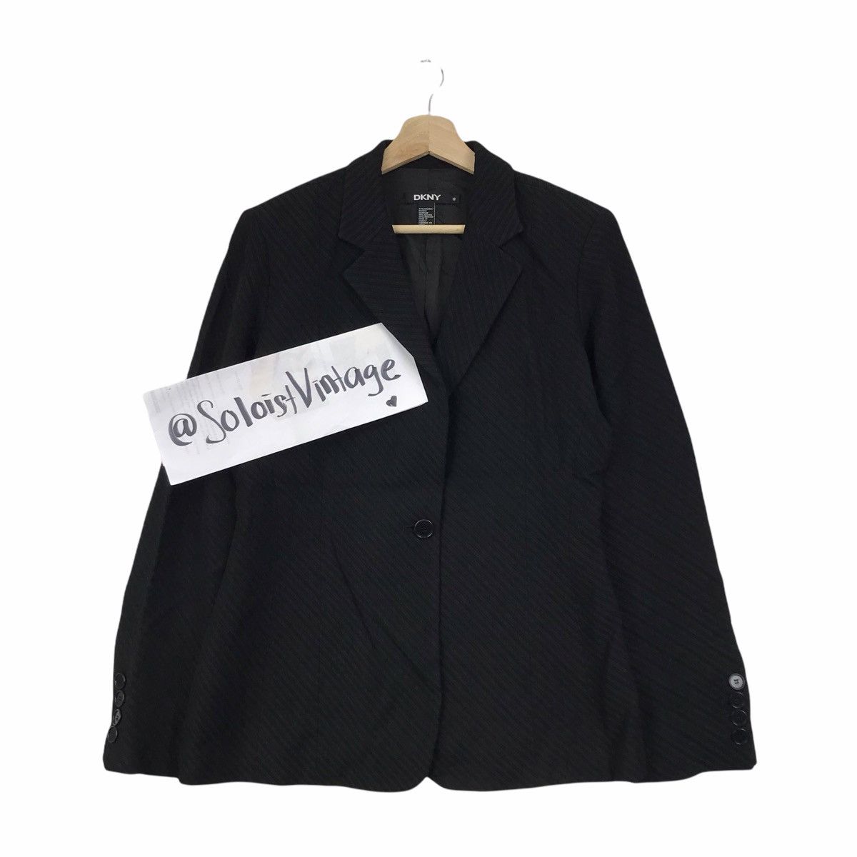 DKNY DKNY DONNA KARAN New York Black Blazer Coat Size US S / EU 44-46 / 1 - 1 Thumbnail