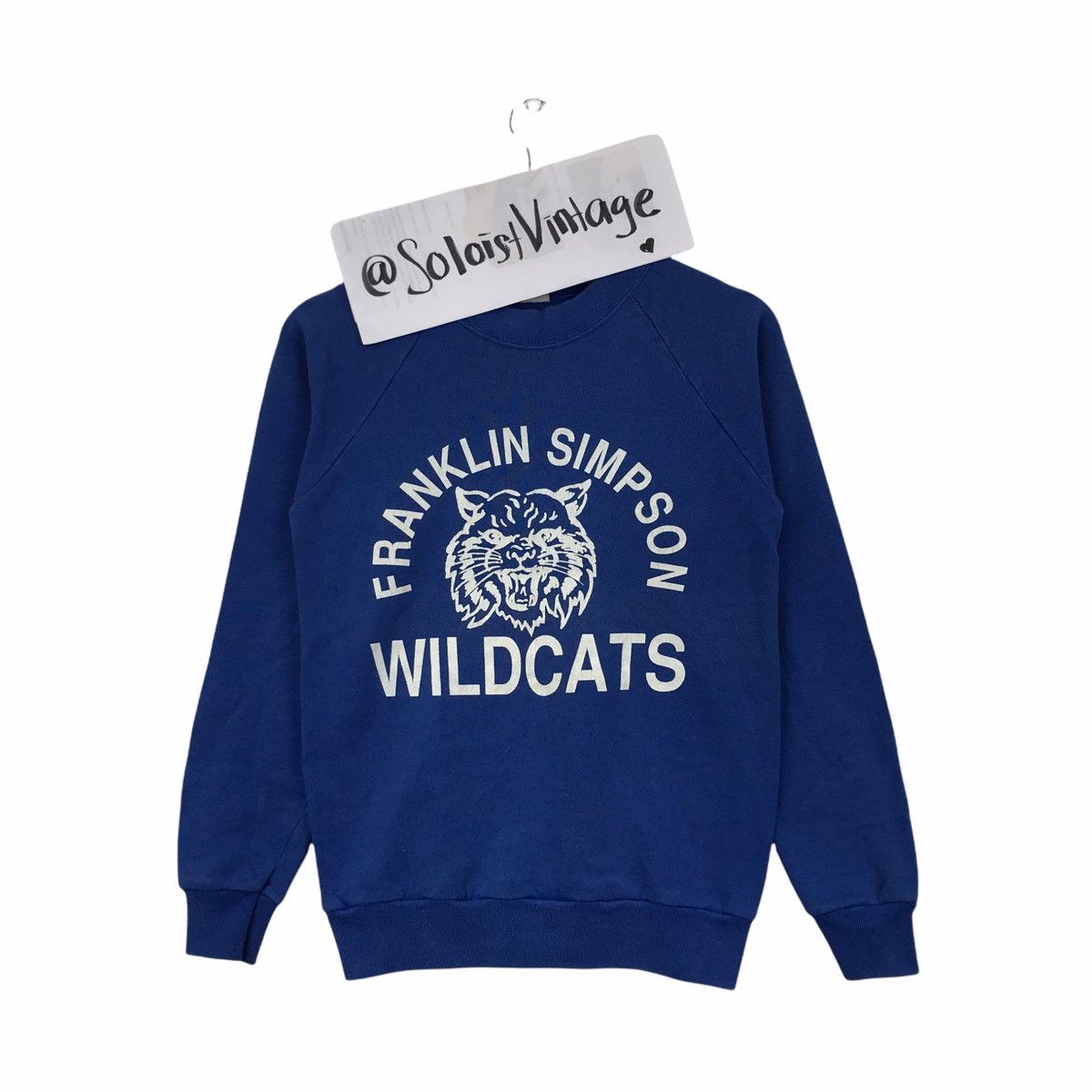 Vintage Vintage 90s FRANKLIN SIMPSON WILDCATS School Usa Sweatshirt Size US S / EU 44-46 / 1 - 1 Thumbnail