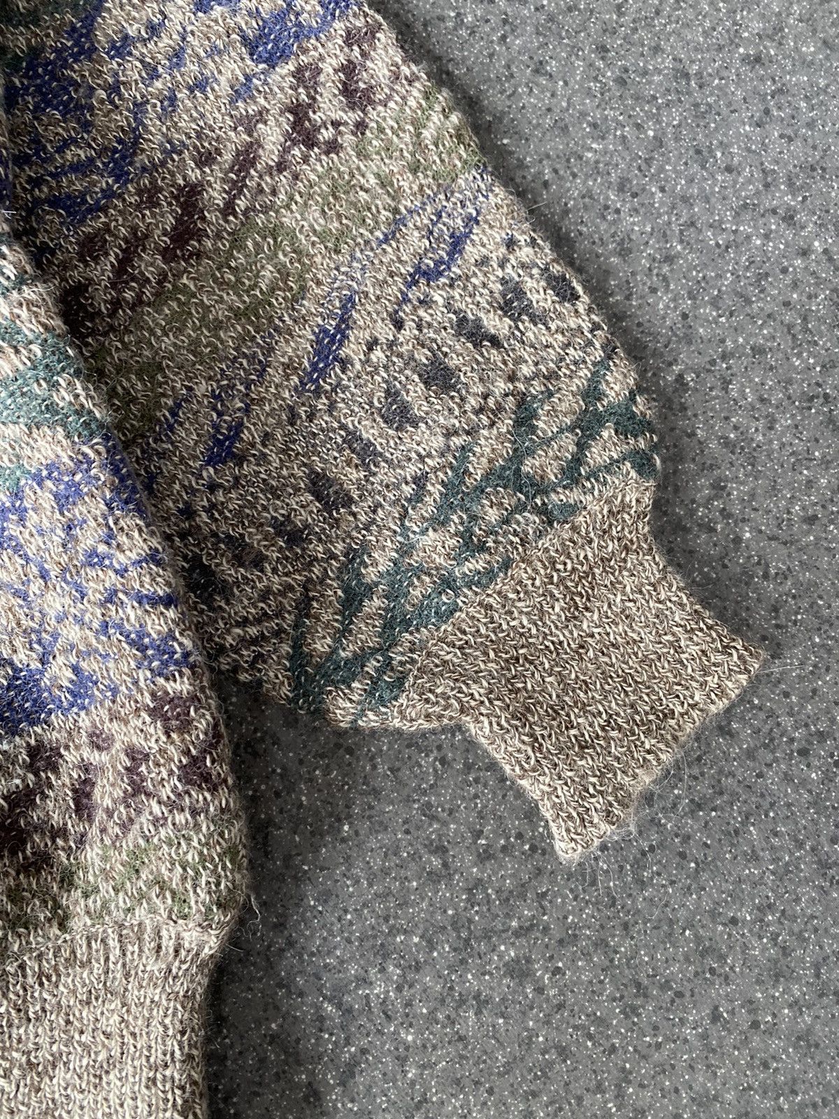 Missoni × Vintage Vintage Missoni Uomo Alpaca Knit V-Neck Sweater Size US L / EU 52-54 / 3 - 4 Thumbnail