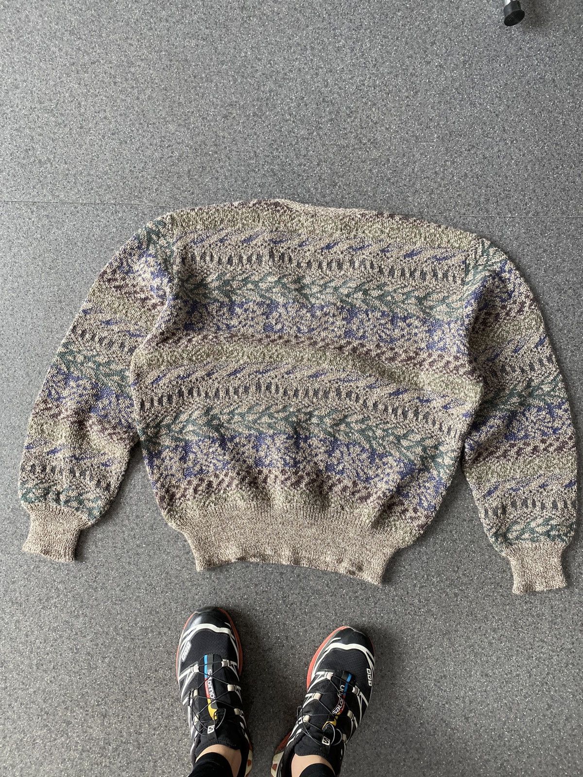 Missoni × Vintage Vintage Missoni Uomo Alpaca Knit V-Neck Sweater Size US L / EU 52-54 / 3 - 7 Thumbnail