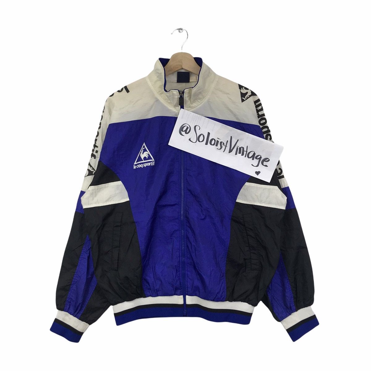 Le Coq Sportif Vintage LE COQ SPORTIF Sport Windbreaker Jacket Size US L / EU 52-54 / 3 - 1 Thumbnail