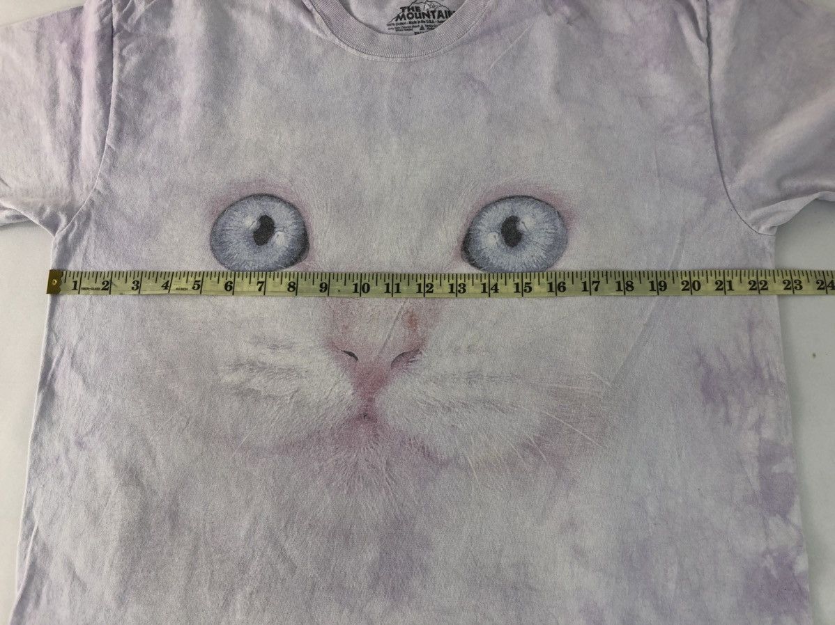 The Mountain × Vintage The Mountain Usa Made Big White Kitten Tye Dye Printed Tee Size US XL / EU 56 / 4 - 7 Thumbnail