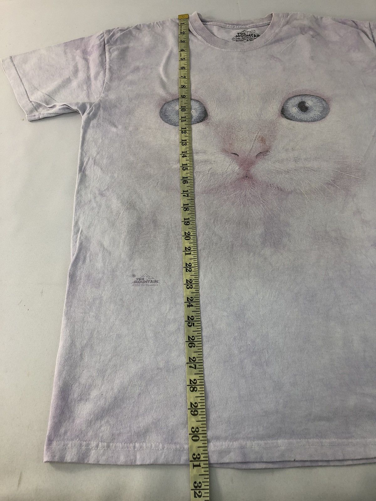 The Mountain × Vintage The Mountain Usa Made Big White Kitten Tye Dye Printed Tee Size US XL / EU 56 / 4 - 8 Thumbnail