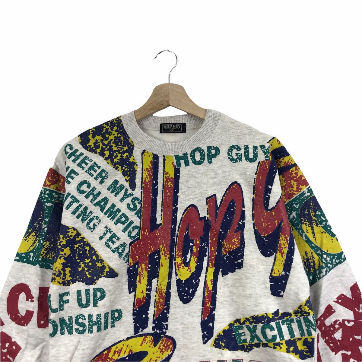 Vintage HOP GUY All Over Print Hip Hop Swag Sweatshirt Size US S / EU 44-46 / 1 - 3 Thumbnail