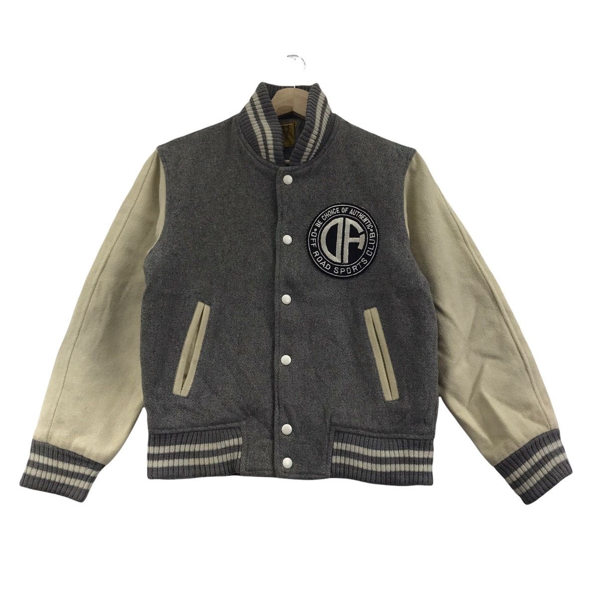 Vintage OFF ROAD SPORTS Club Coach Varsity Wool Jacket Size US S / EU 44-46 / 1 - 1 Thumbnail