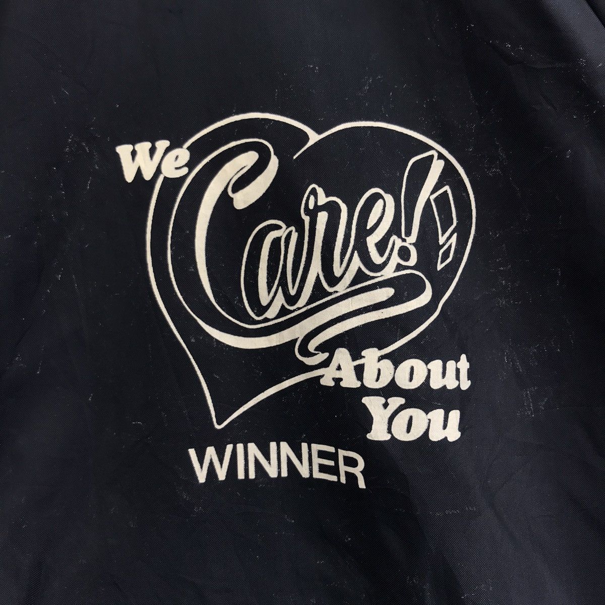 Vintage Vintage 90s WE CARE! ABOUT YouWinner Coach JacketWindbreaker Size US M / EU 48-50 / 2 - 3 Thumbnail