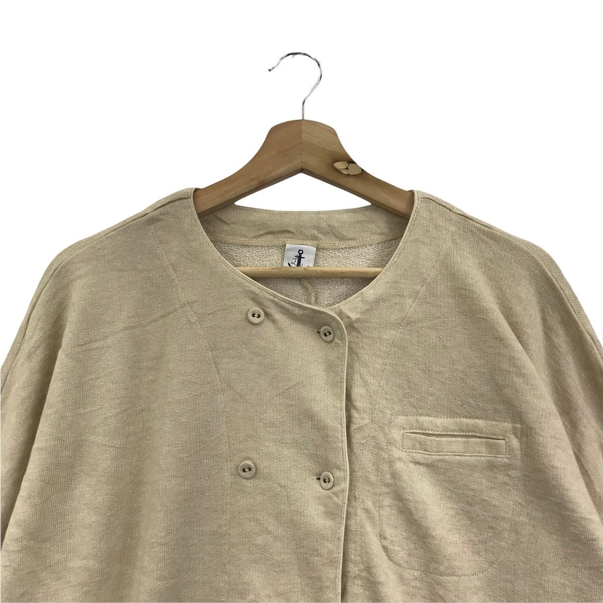 Japanese Brand LOISIR Japanese Brand Button Pockets Jumper Sweatshirt Size US XXL / EU 58 / 5 - 2 Thumbnail