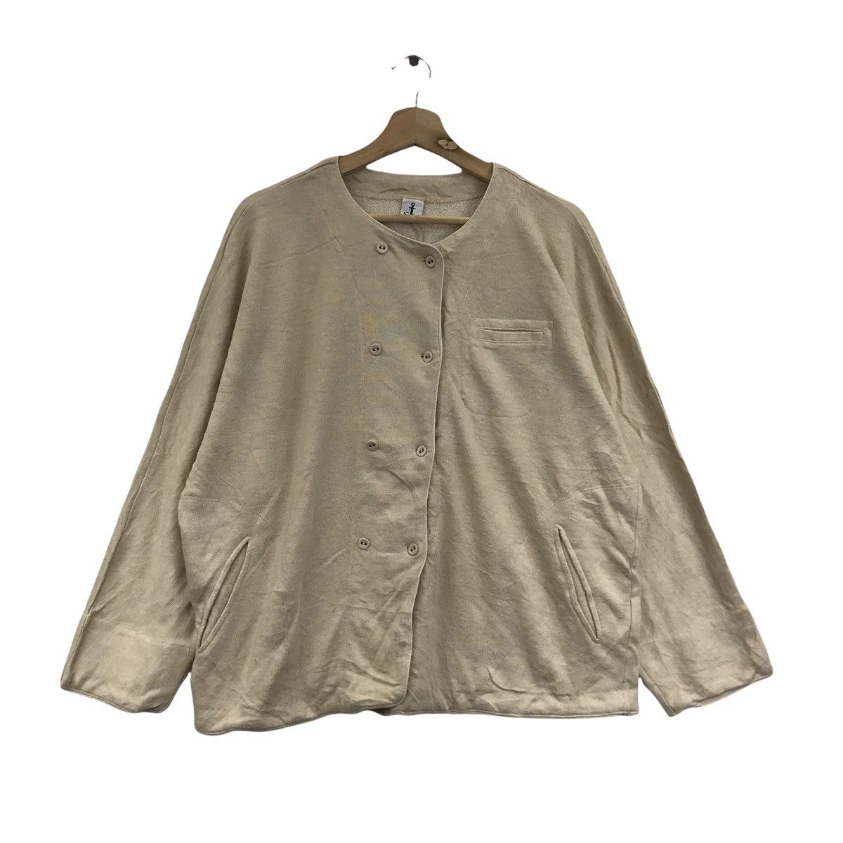 Japanese Brand LOISIR Japanese Brand Button Pockets Jumper Sweatshirt Size US XXL / EU 58 / 5 - 1 Thumbnail