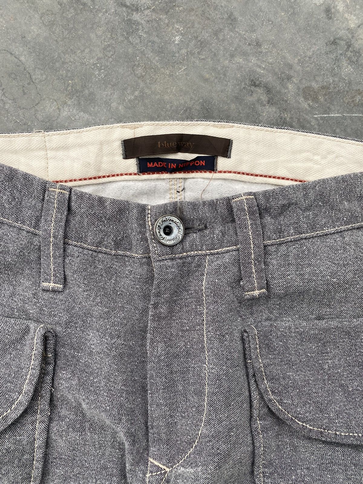 Japanese Brand Blue Way Cargo Pants Size US 29 - 3 Thumbnail