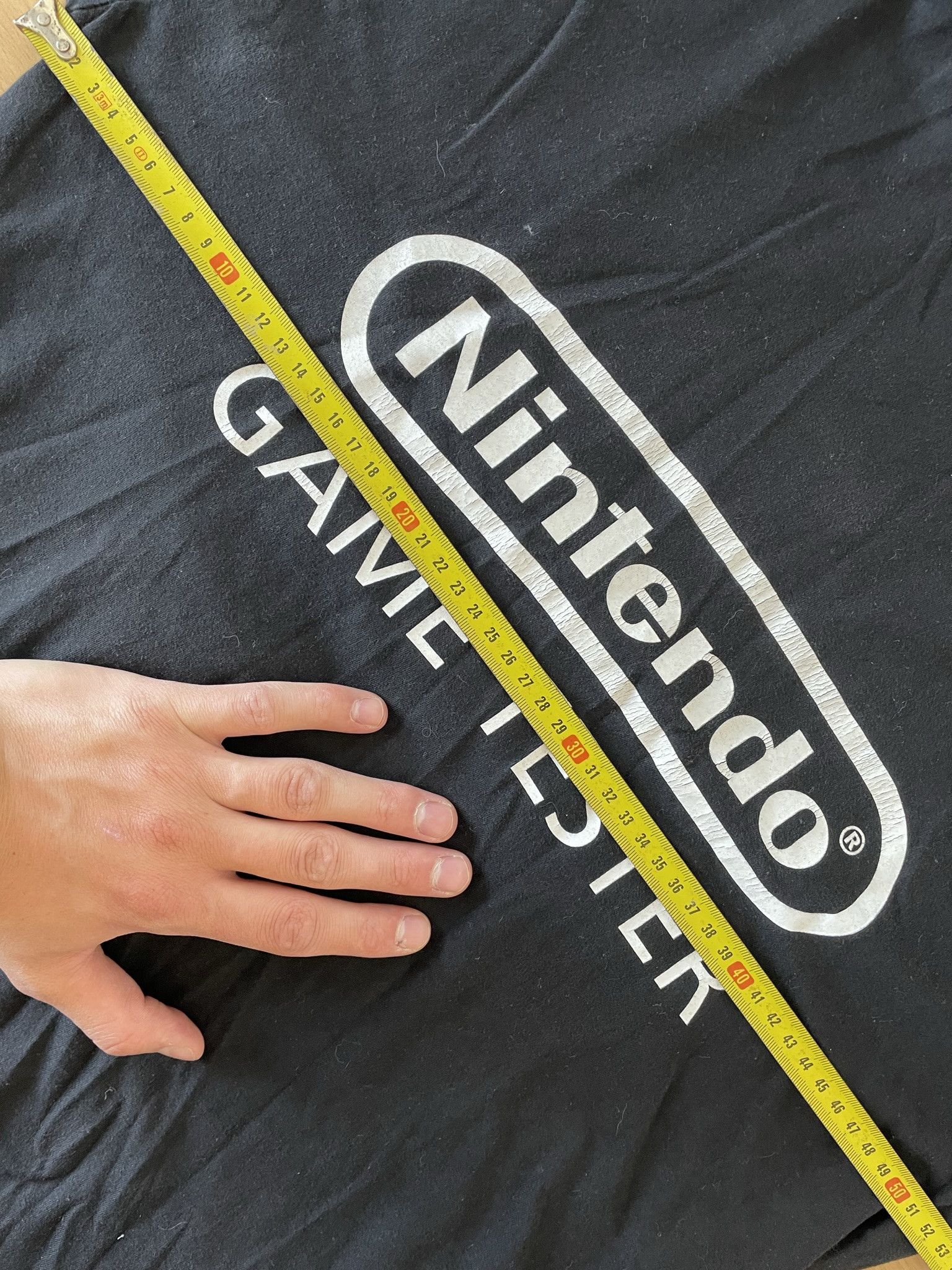 Japanese Brand × Nintendo × Vintage VINTAGE 90S NINTENDO GAME TESTER FADED BLACK TEE Size US L / EU 52-54 / 3 - 4 Thumbnail