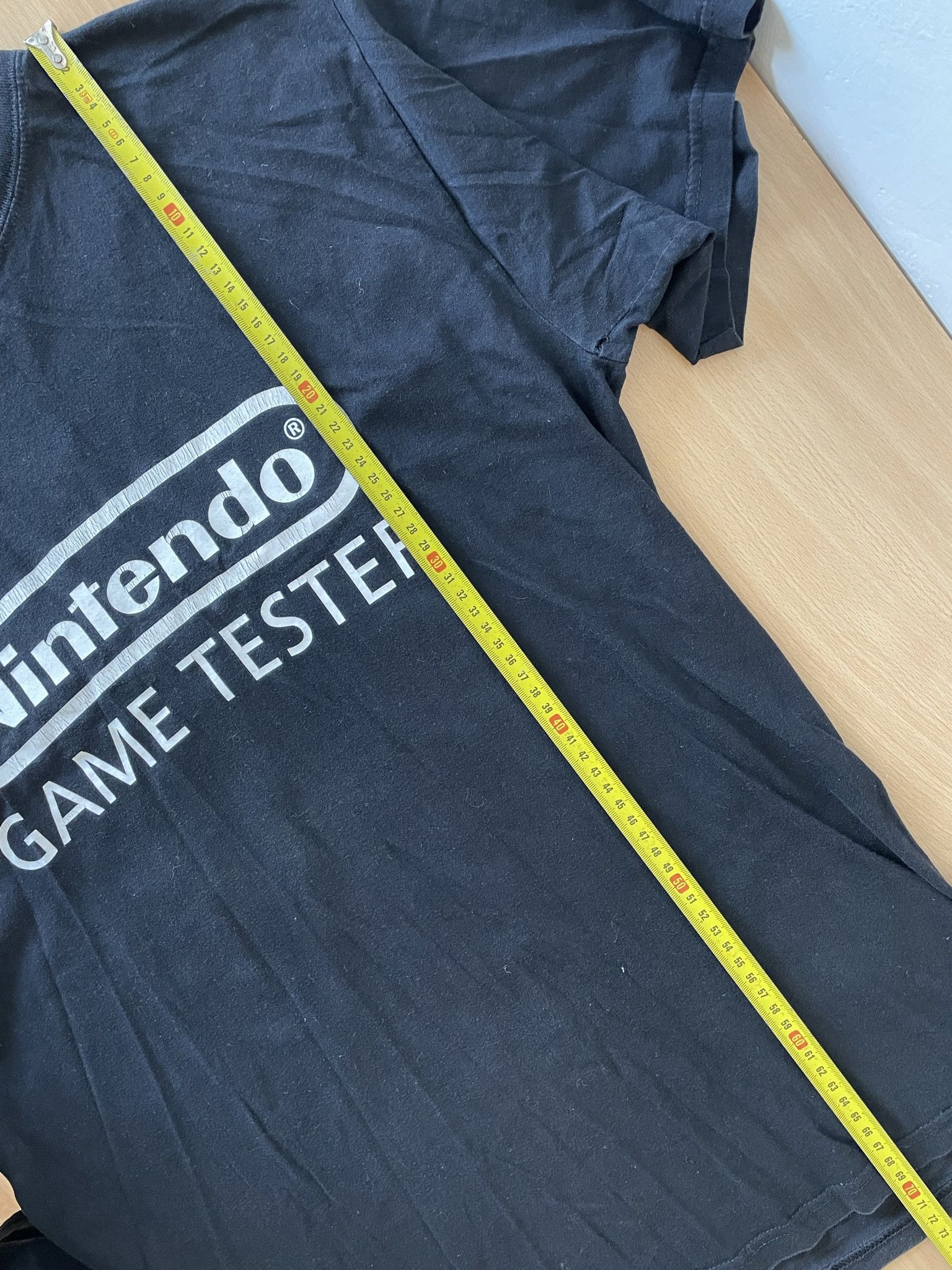 Japanese Brand × Nintendo × Vintage VINTAGE 90S NINTENDO GAME TESTER FADED BLACK TEE Size US L / EU 52-54 / 3 - 5 Thumbnail