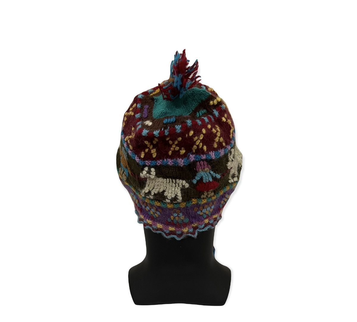 Native American Vintage Native Earflap Beanie Hat Size ONE SIZE - 4 Thumbnail
