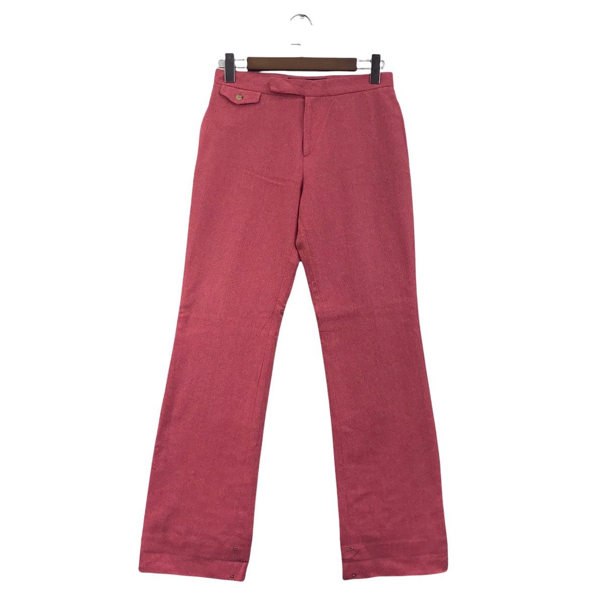 Ralph Lauren POLO RALPH LAUREN Sport Herringbone Pink Wool Trousers Pant Size US 29 - 1 Thumbnail
