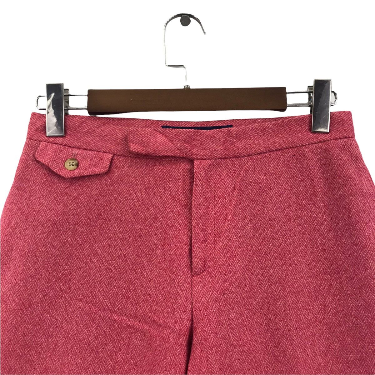 Ralph Lauren POLO RALPH LAUREN Sport Herringbone Pink Wool Trousers Pant Size US 29 - 2 Thumbnail