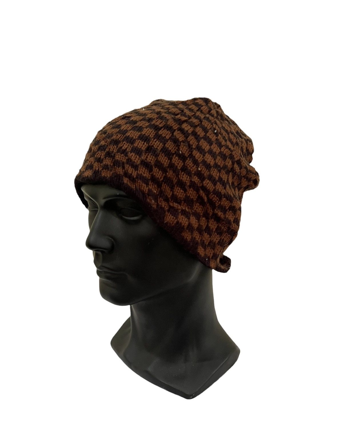 Japanese Brand Japanese Brand Plaid Tartan Skated Beanie Hat Size ONE SIZE - 2 Thumbnail