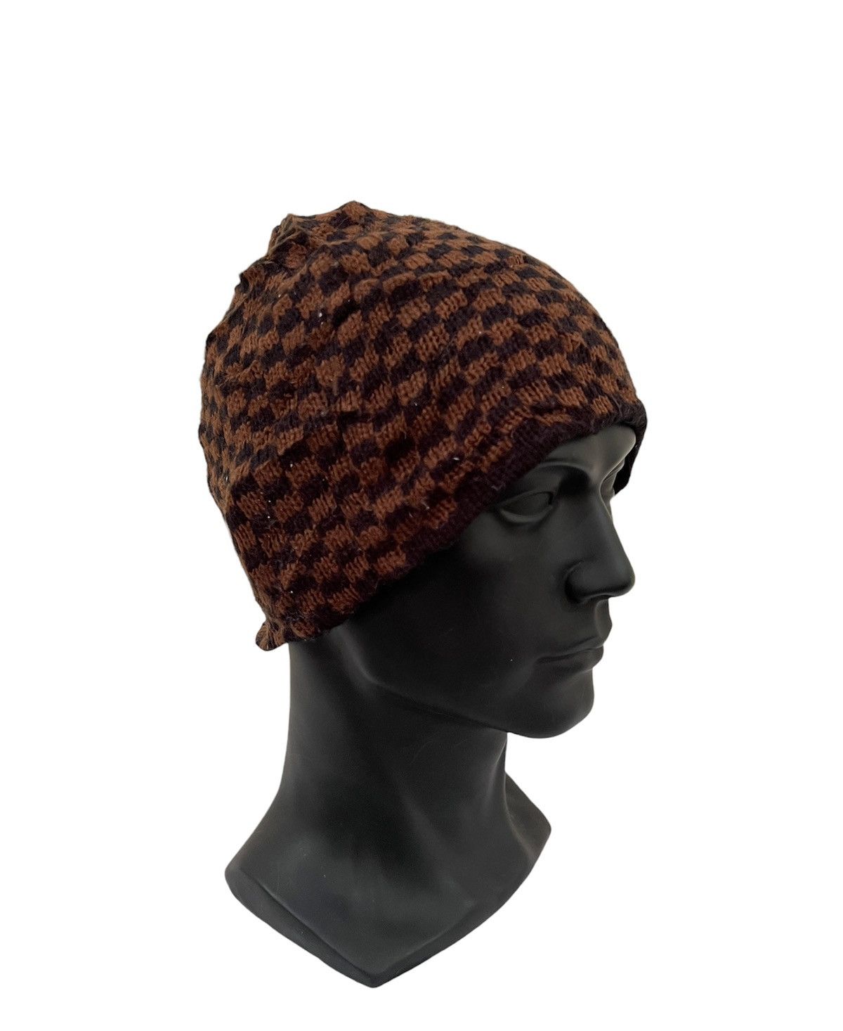 Japanese Brand Japanese Brand Plaid Tartan Skated Beanie Hat Size ONE SIZE - 3 Thumbnail