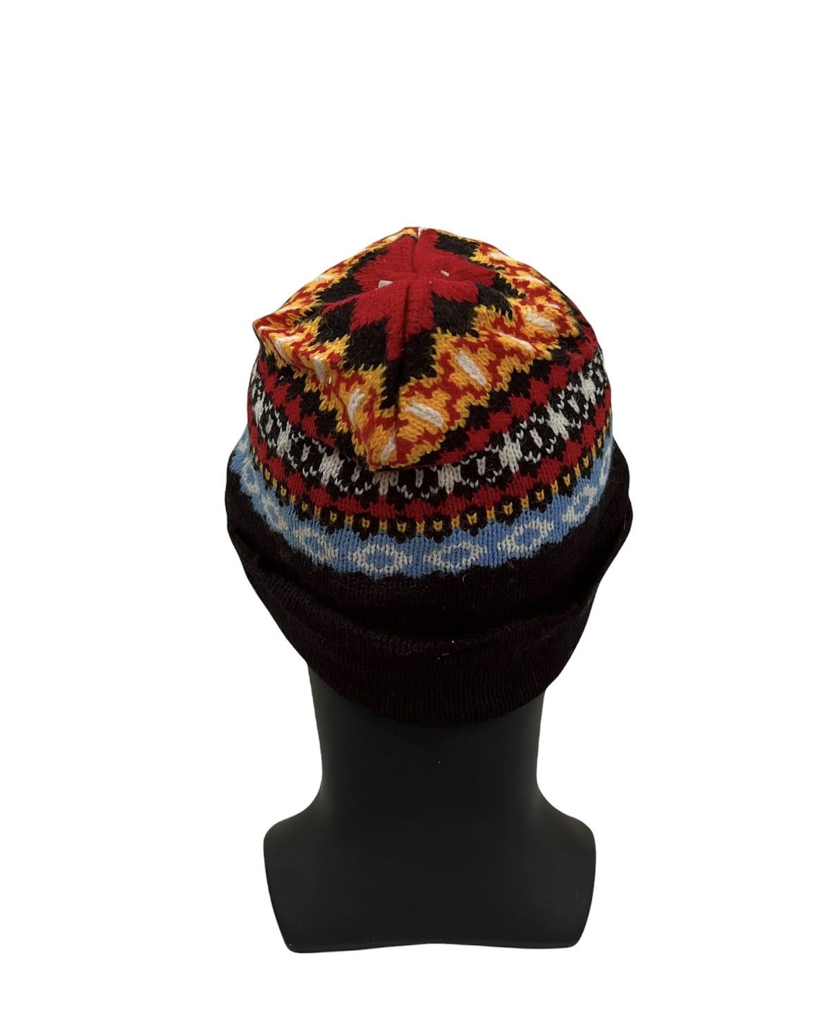 Vintage American Native Knit Beanie Hat Size ONE SIZE - 4 Thumbnail
