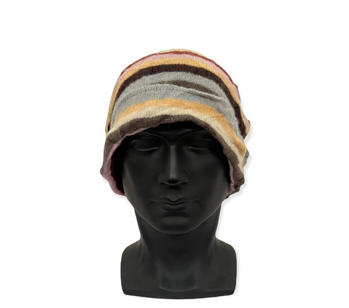 Vintage Vintage Striped Design Beanie Hat Size ONE SIZE - 2 Thumbnail