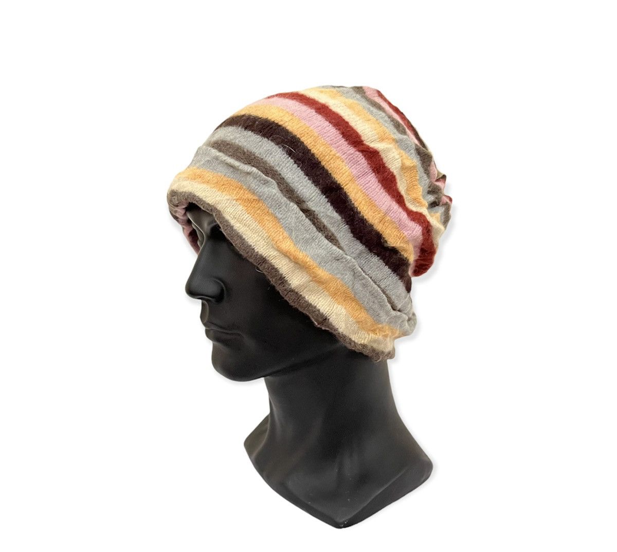 Vintage Vintage Striped Design Beanie Hat Size ONE SIZE - 3 Thumbnail