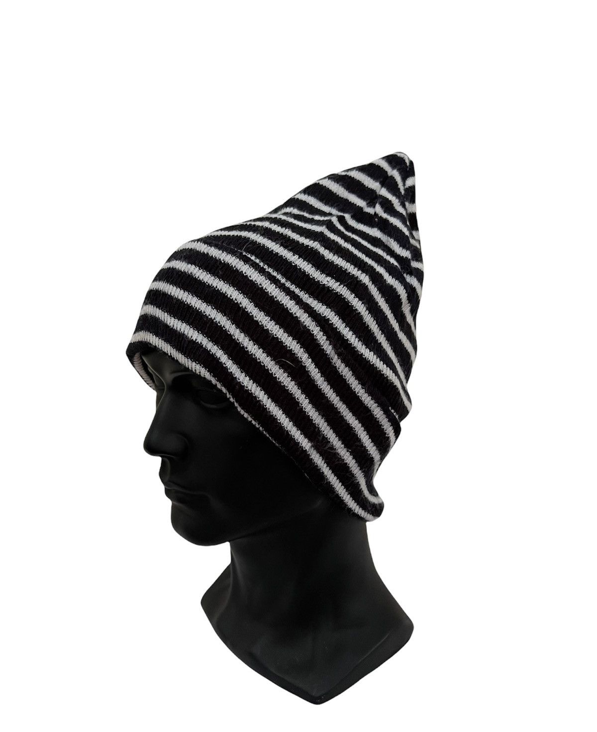 Japanese Brand Japanese Brand Stripe Jail Design Beanie Hat Size ONE SIZE - 2 Thumbnail
