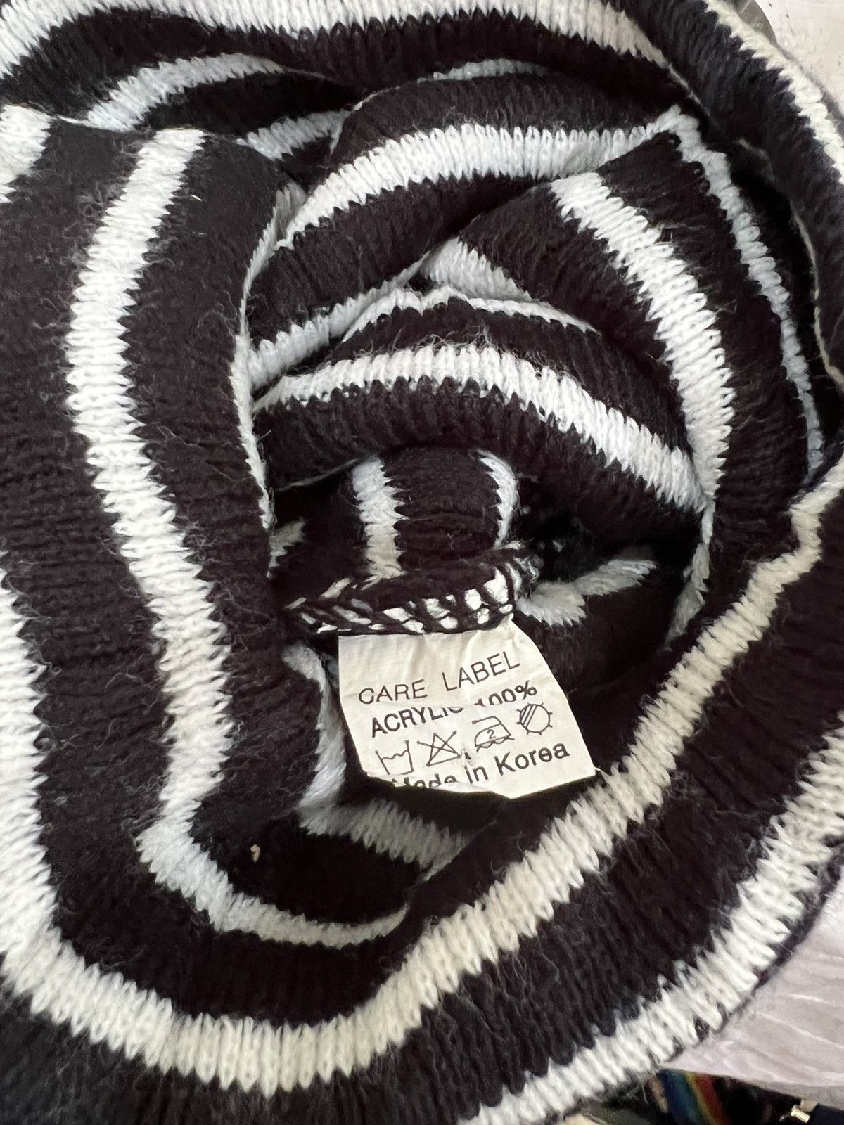 Japanese Brand Japanese Brand Stripe Jail Design Beanie Hat Size ONE SIZE - 5 Thumbnail