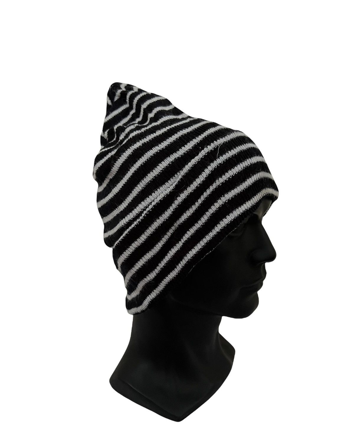 Japanese Brand Japanese Brand Stripe Jail Design Beanie Hat Size ONE SIZE - 3 Thumbnail
