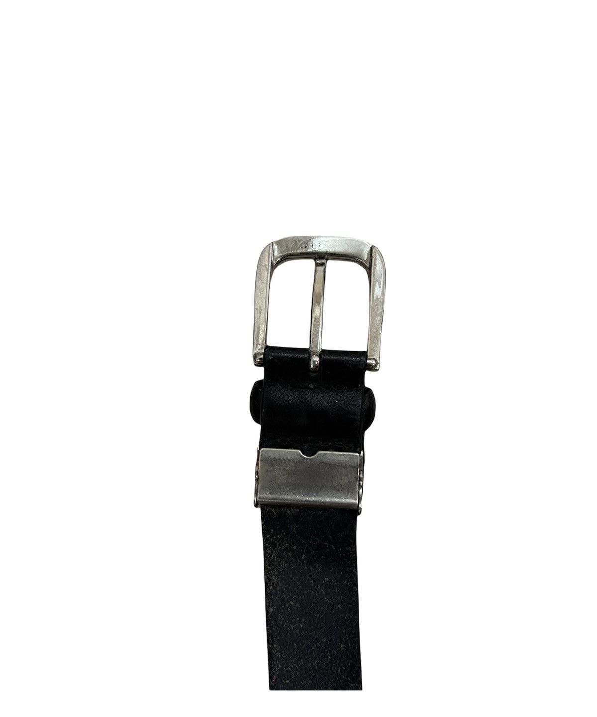 Leather × Vintage Vintage Leather Buckle Belt Size ONE SIZE - 3 Thumbnail