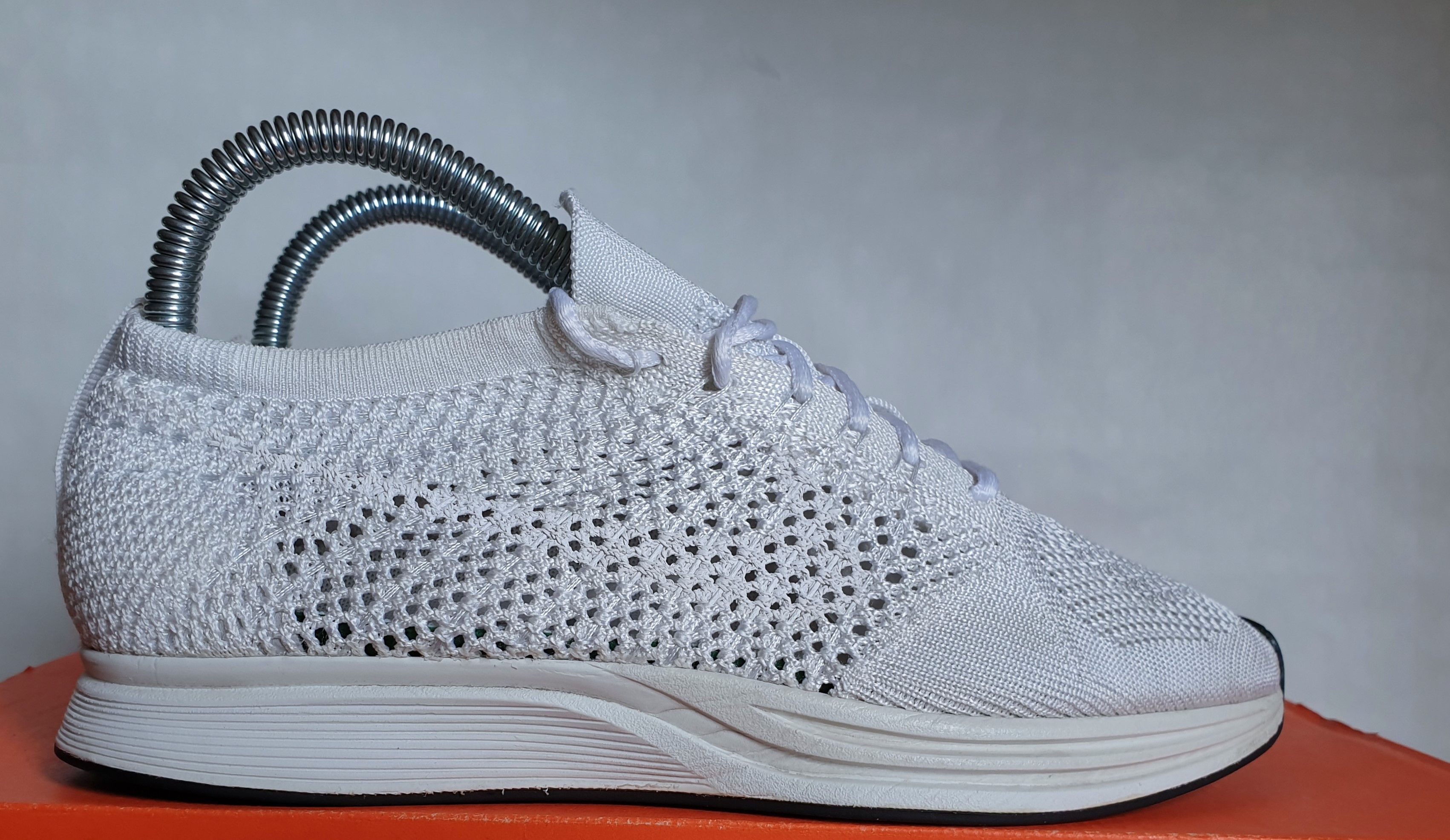 Nike 2016 Nike Flyknit Racer Goddess Triple White 6US 38.5EUR Grailed