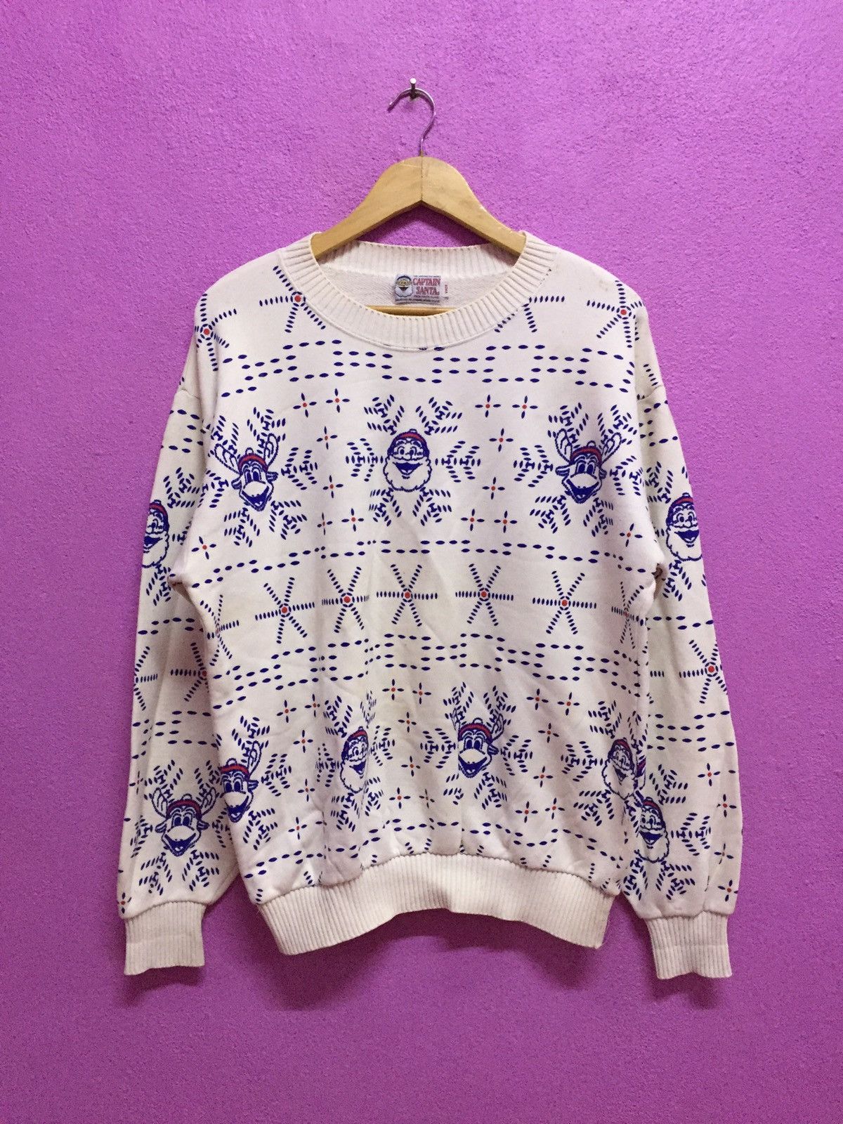 Vintage Vintage 90’s Captain Santa Sweatshirts Size US L / EU 52-54 / 3 - 1 Thumbnail