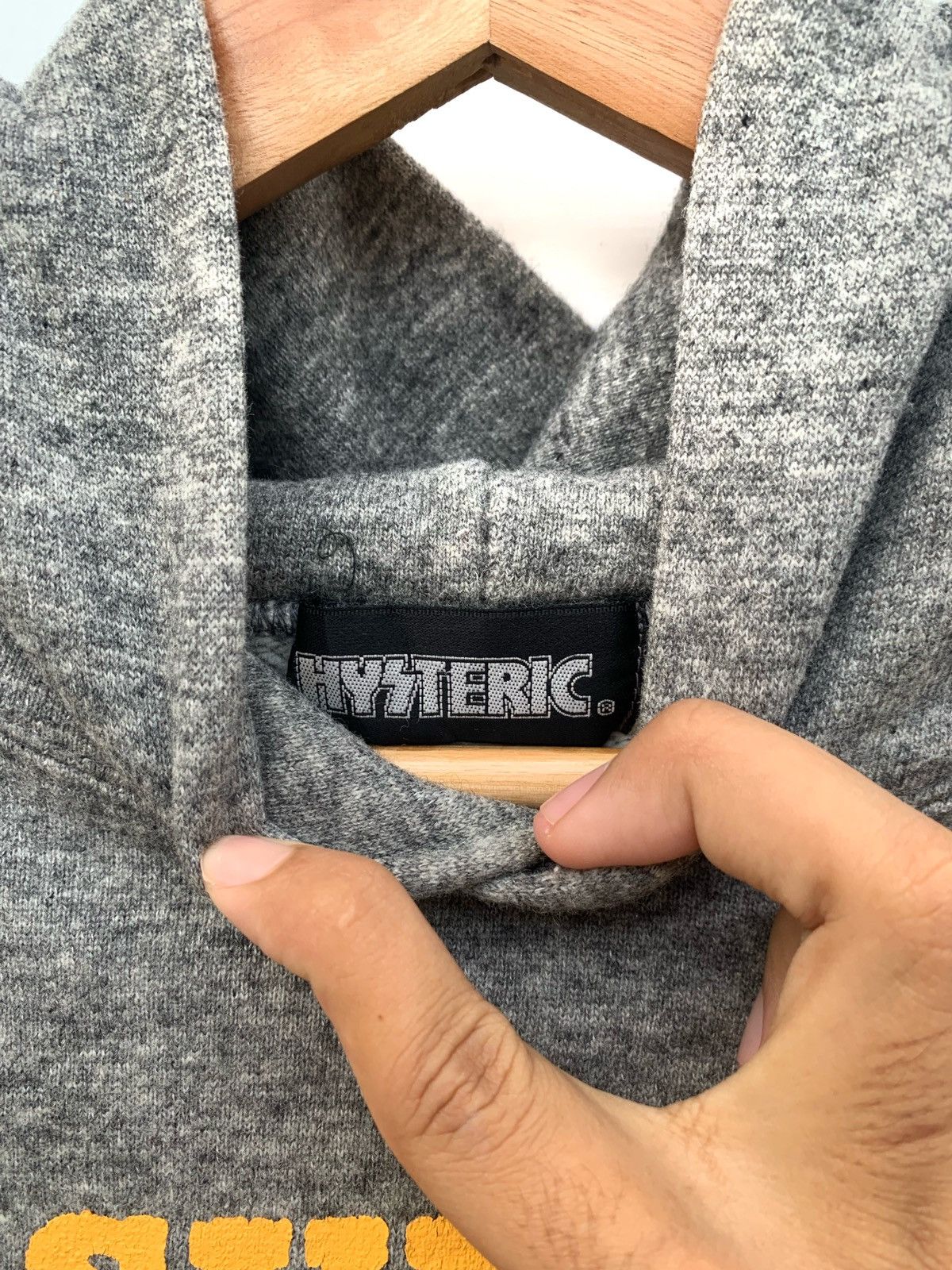 Hysteric Glamour Hysteric Glamour Super Relax! Grey Pullover Hoodie Size US M / EU 48-50 / 2 - 5 Thumbnail