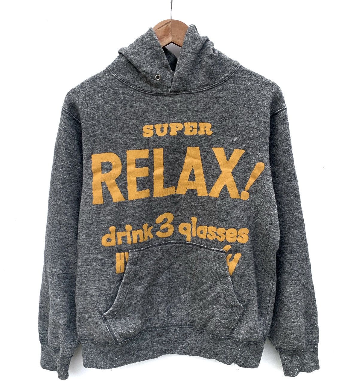 Hysteric Glamour Hysteric Glamour Super Relax! Grey Pullover Hoodie Size US M / EU 48-50 / 2 - 1 Thumbnail