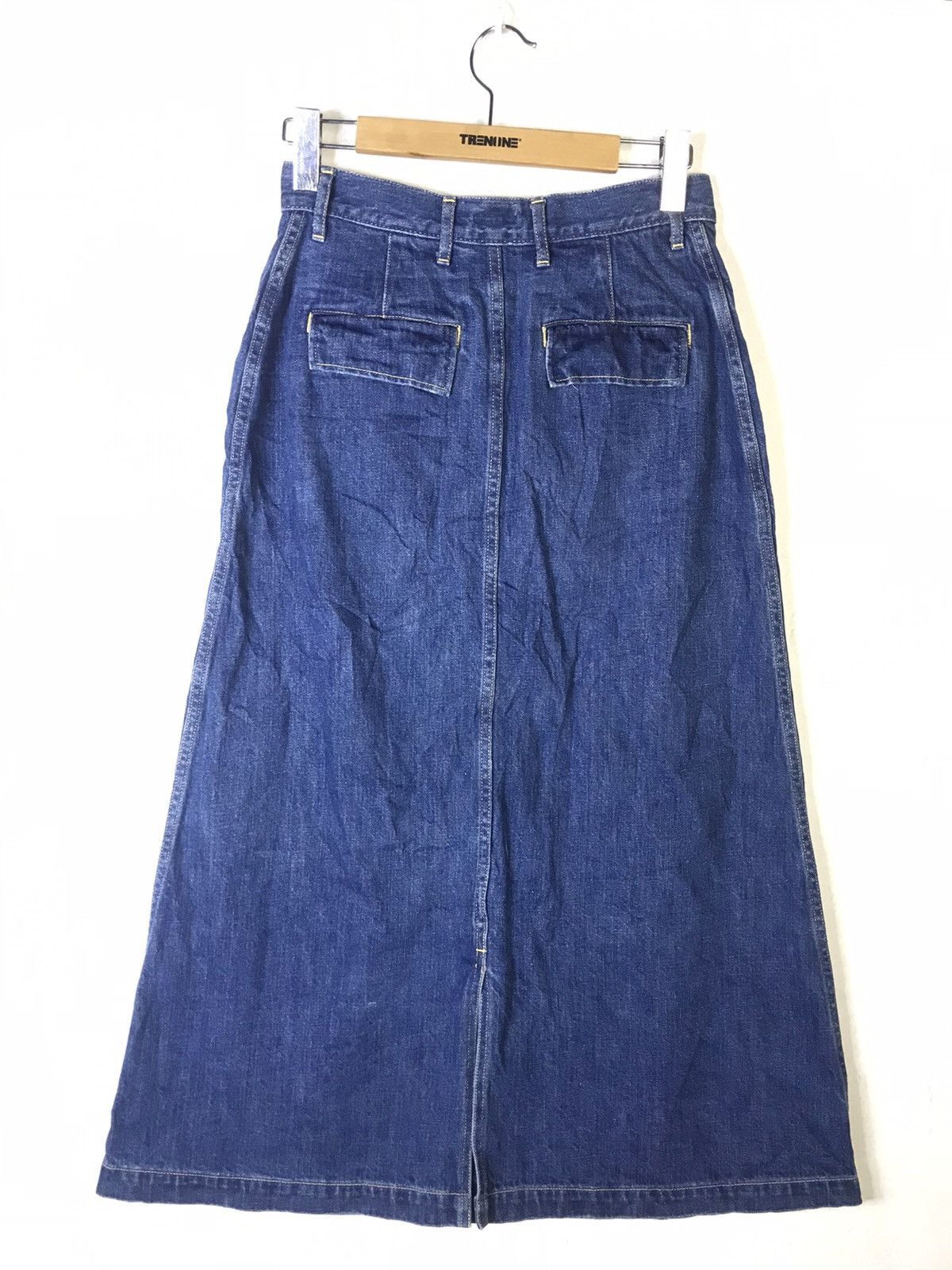 Japanese Brand × Kapital × Vintage High Waist Split Button Denim Skirts Size 28" / US 6 / IT 42 - 7 Thumbnail