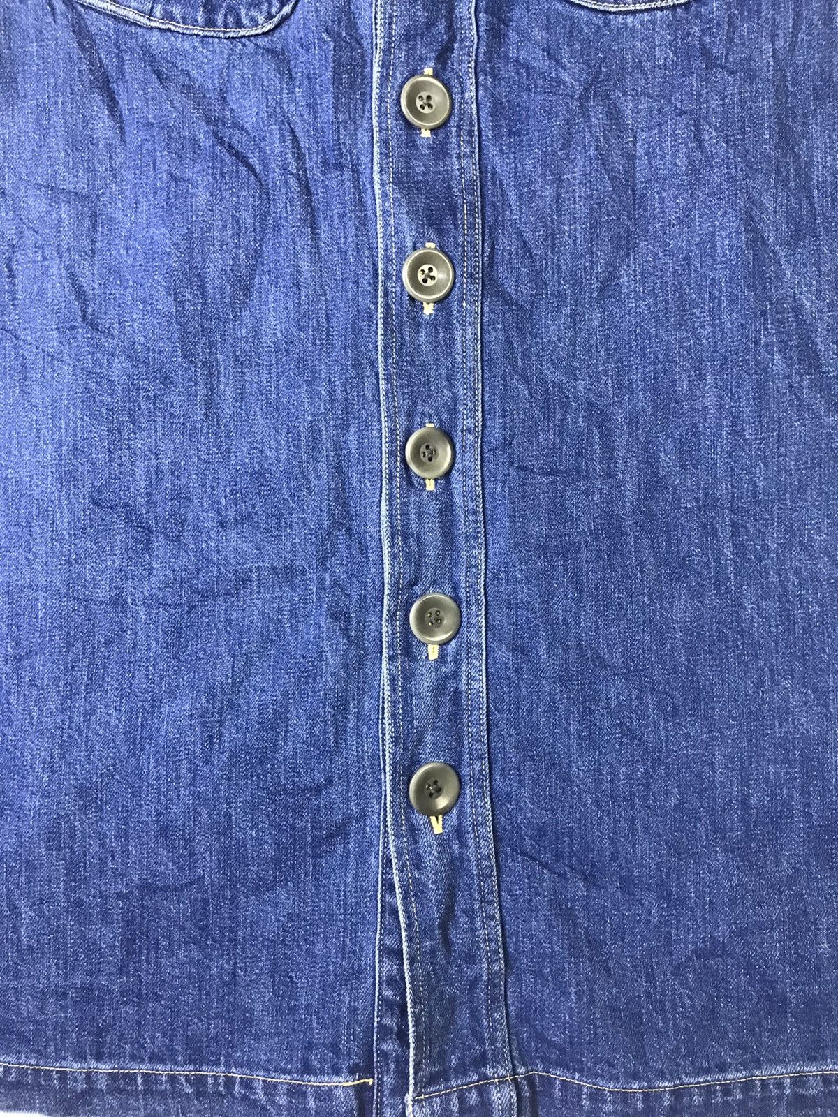 Japanese Brand × Kapital × Vintage High Waist Split Button Denim Skirts Size 28" / US 6 / IT 42 - 4 Thumbnail