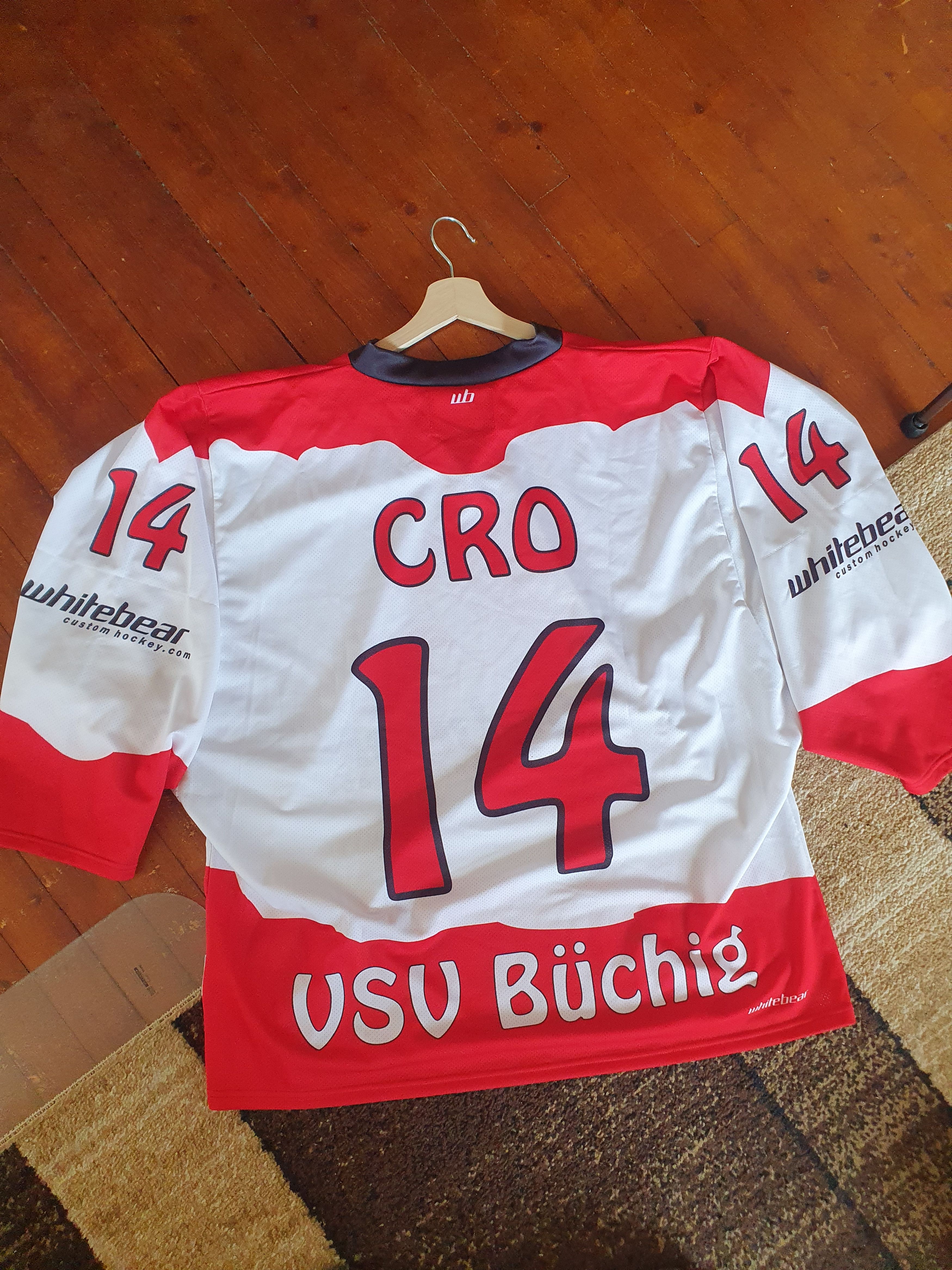 Other WHITE BEAR #14 CRO hokey jersey sz XL Size US XL / EU 56 / 4 - 2 Thumbnail